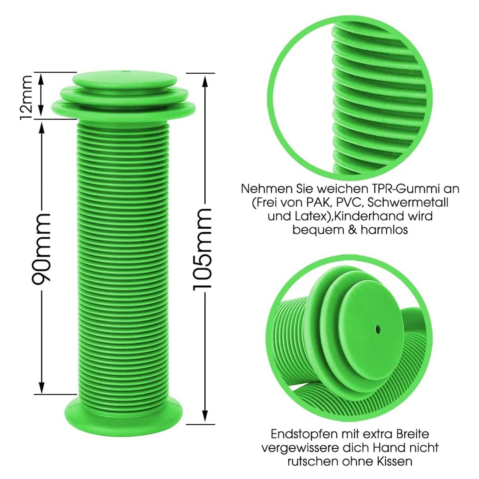 2x2Pcs Bicycle Handlebar Grips Non Slip Rubber MTB Bike Handle Grips Cycle Green