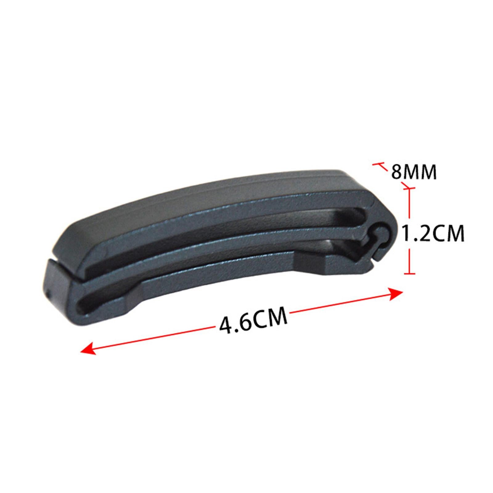 4x2Pcs Webbing Ending Clip Webbing Strap Buckle Strap Belt End Clip Adjuster S