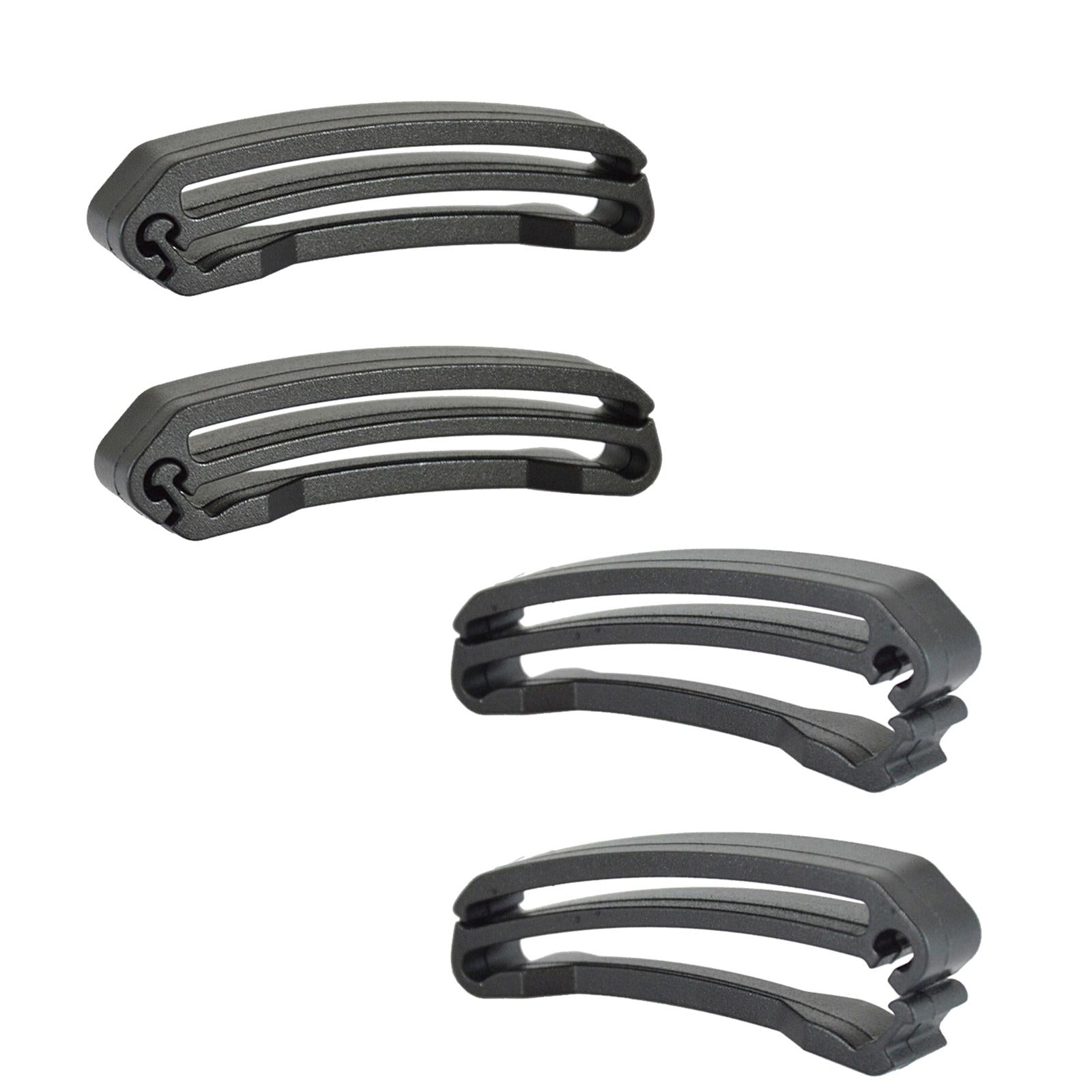 4x2Pcs Webbing Ending Clip Webbing Strap Buckle Strap Belt End Clip Adjuster S