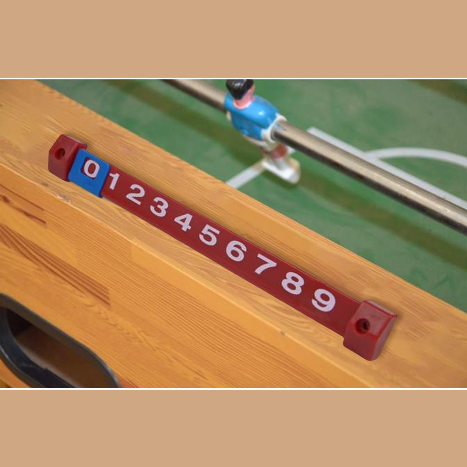 2xFoosball Scoreboard Universal Portable 10 Numbers Table Football Counter Red
