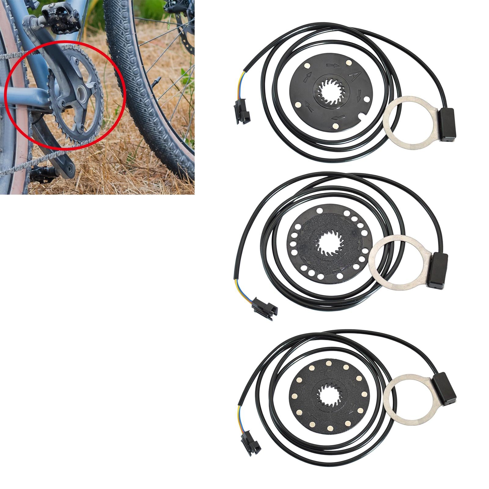 2xElectric Bicycle Pedal Assist Speed Sensor for Replace Parts Repair 5