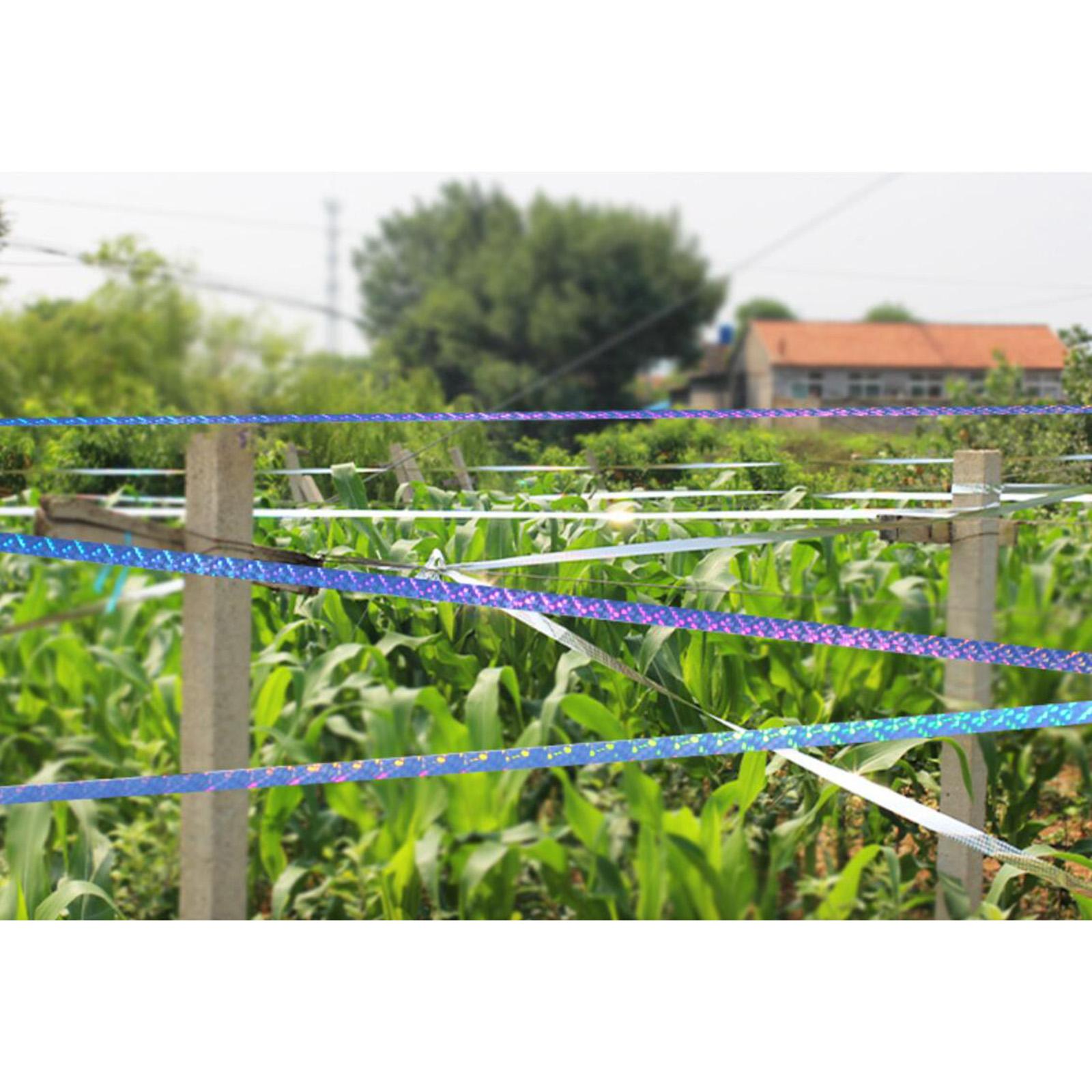 2xBird Scare Tape Ribbon Reflective Keep Birds Away for Goose Pigeon 80m