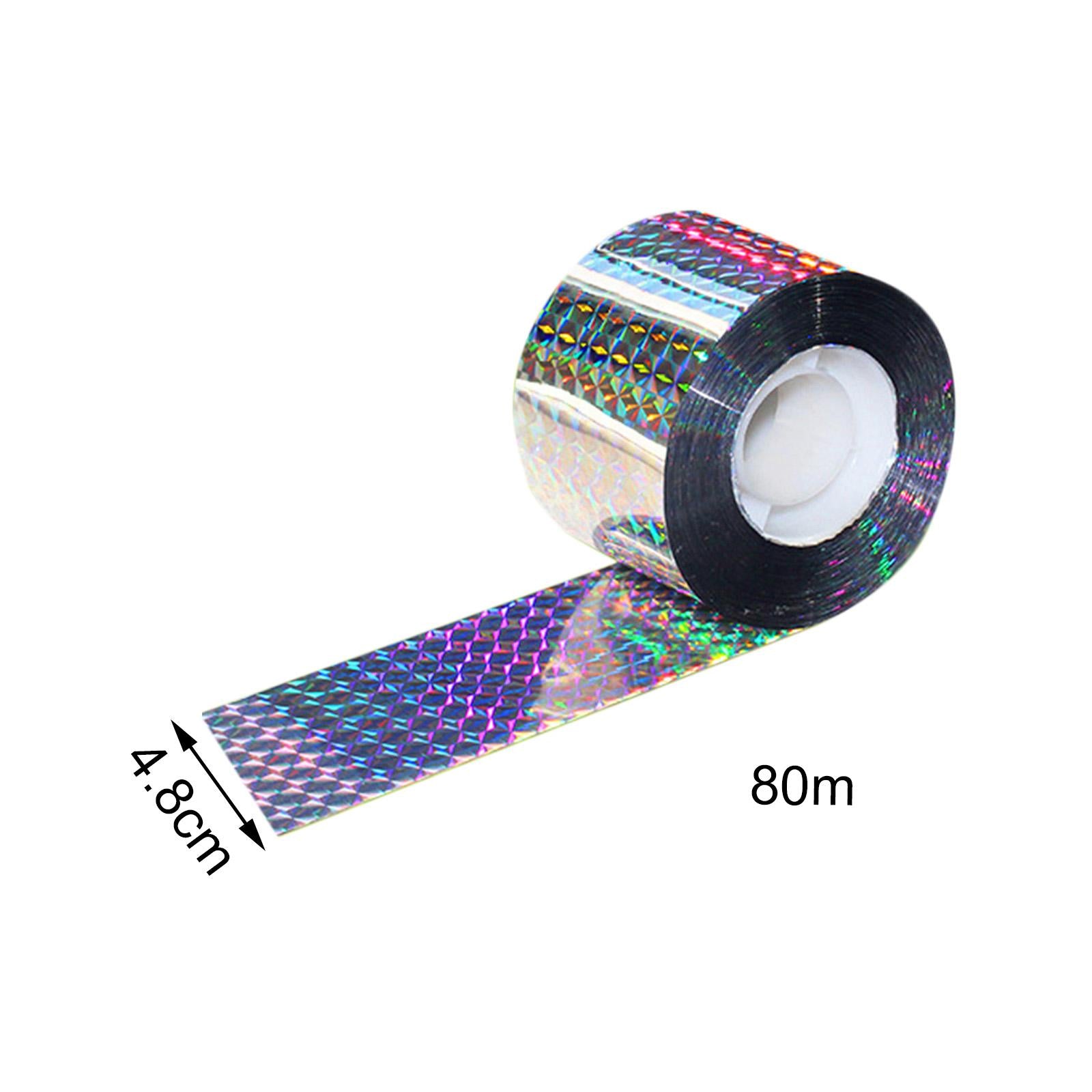 3xBird Scare Tape Stop Birds from Hitting Windows for Garden Outdoor 4.8cmx80m