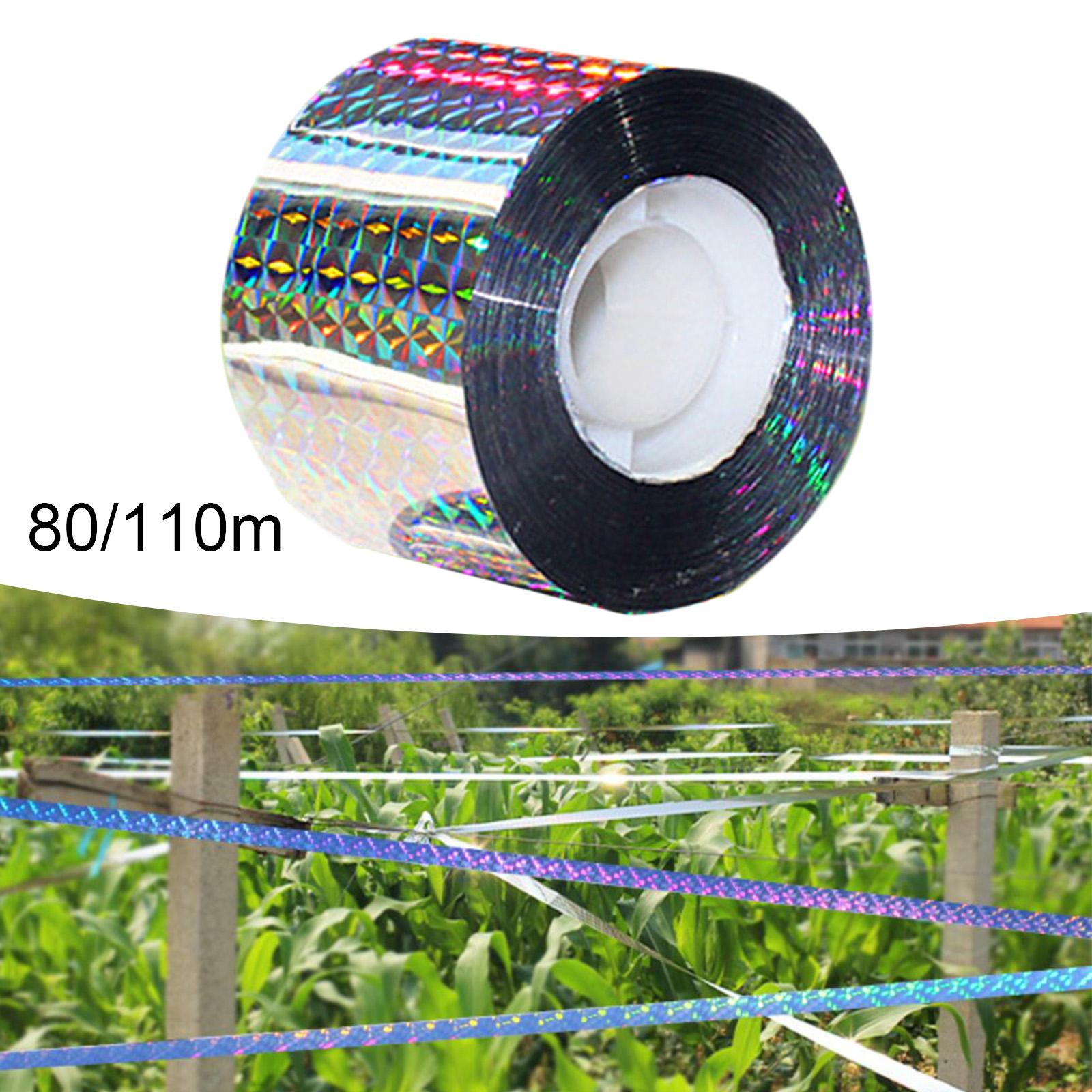 2xBird Scare Tape Stop Birds from Hitting Windows for Garden Outdoor 4.8cmx80m