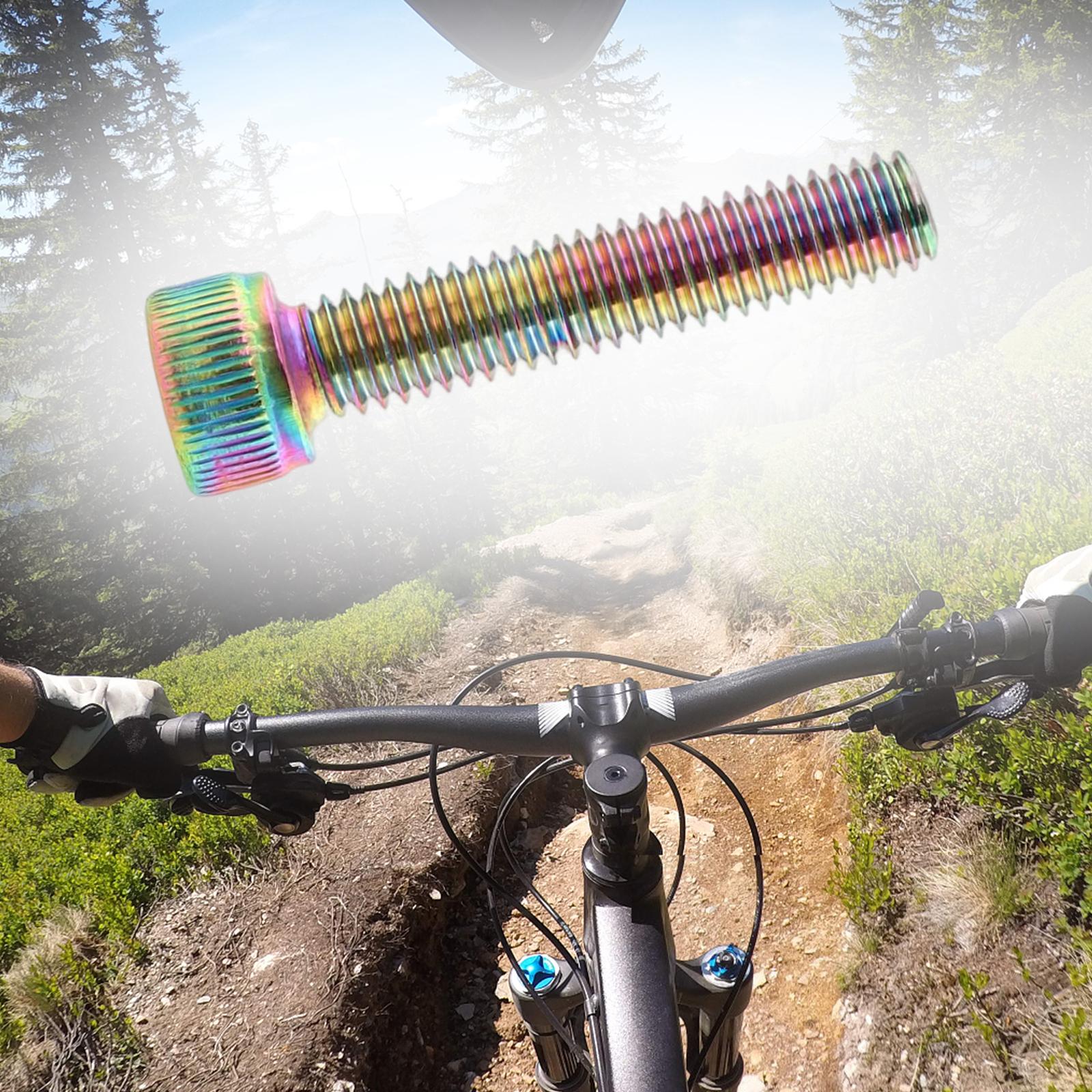 3xBike Headset Bolt Screw M6 Road Aluminum Alloy Cycling Folding Bike Metal Multicolor