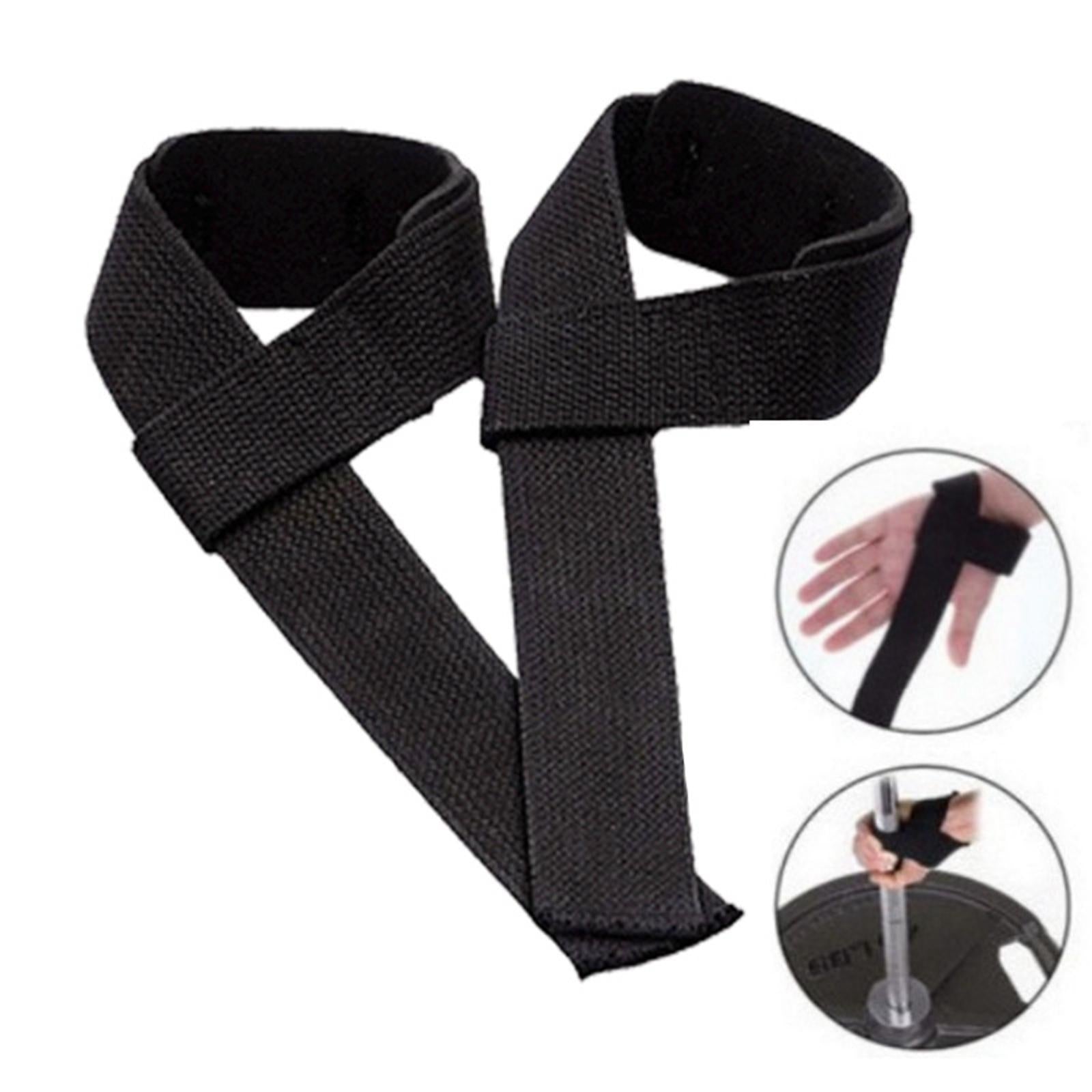 4x1 Pair Weight Lifting Straps Wrist Support Wraps for Fitness Bodybuilding