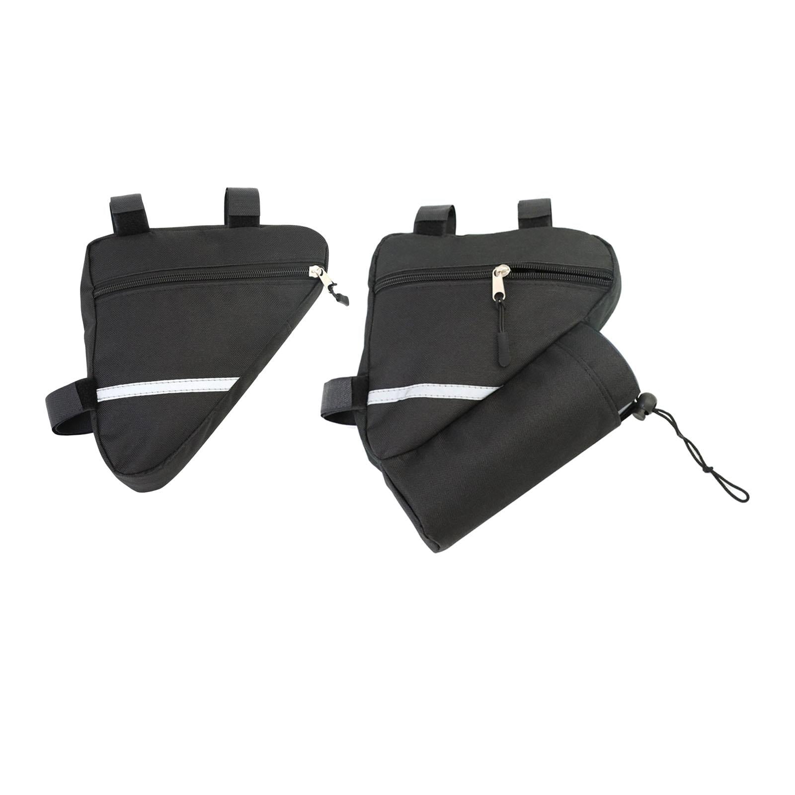 4xTriangle Bike Frame Bag Cycling Bicycle Pouch Sports for Repair Tools Cards No Water Holder