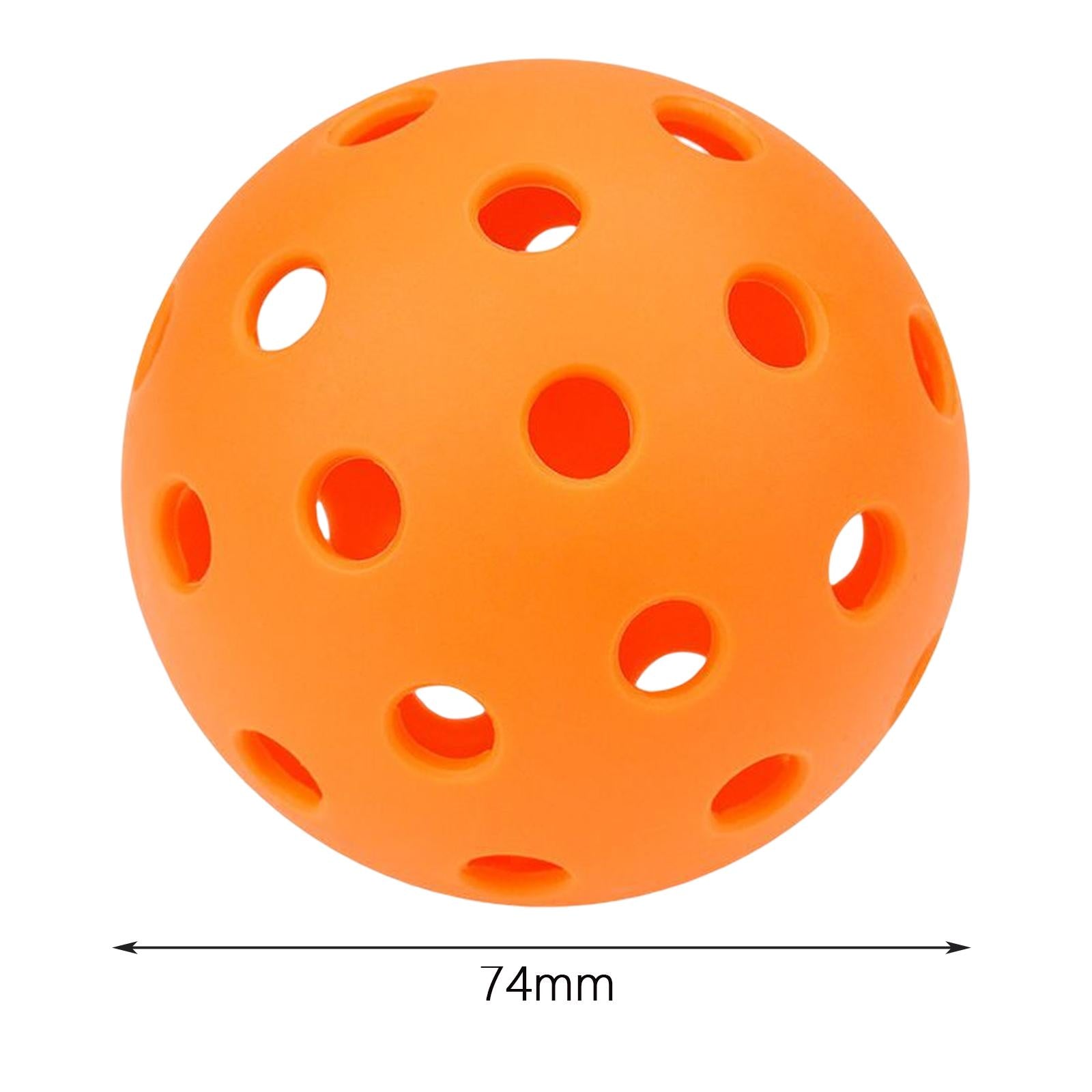4xGolf Balls Airflow Hollow Lightweight Practice Golf Balls for Backyard Orange