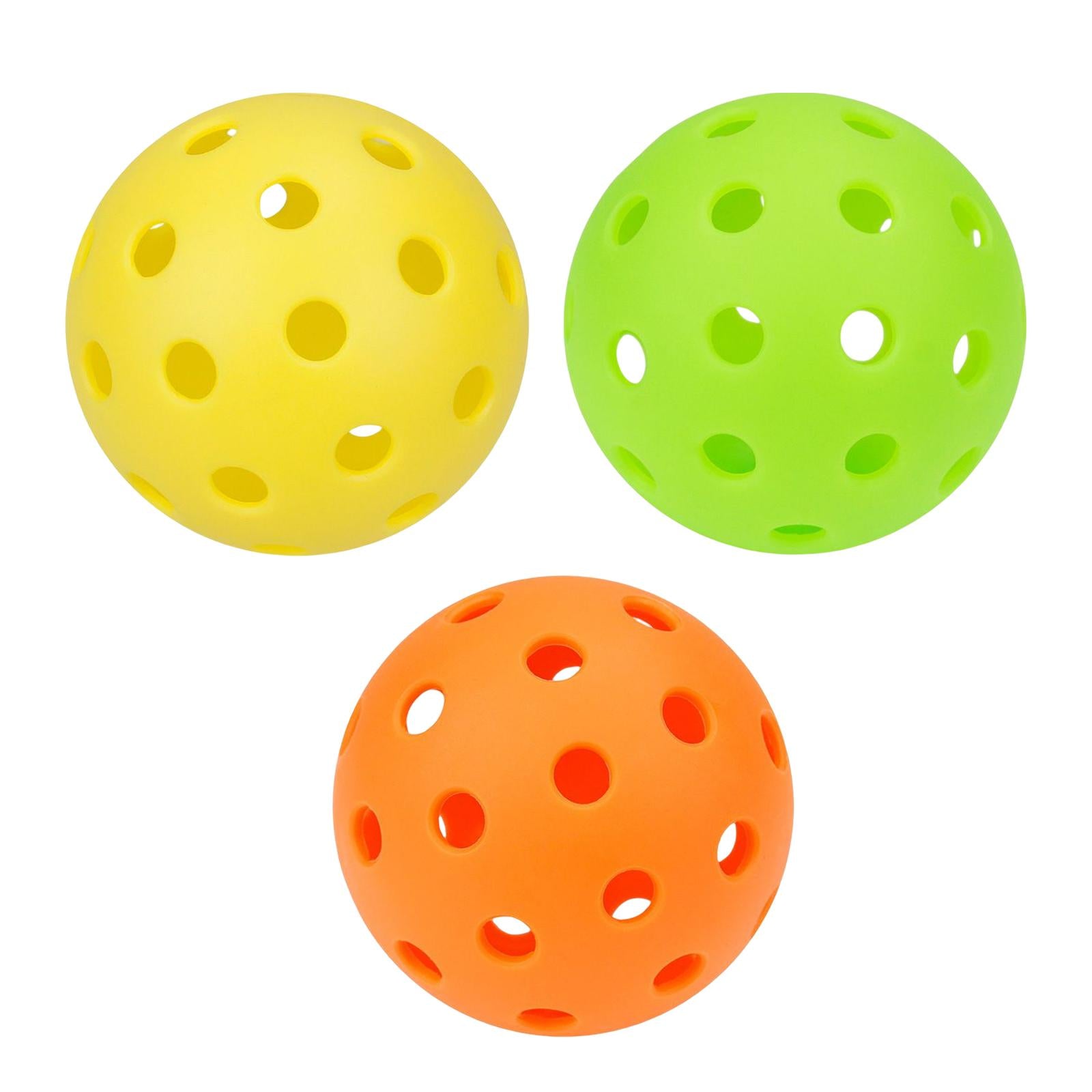 3xGolf Balls Airflow Hollow Lightweight Practice Golf Balls for Backyard Orange
