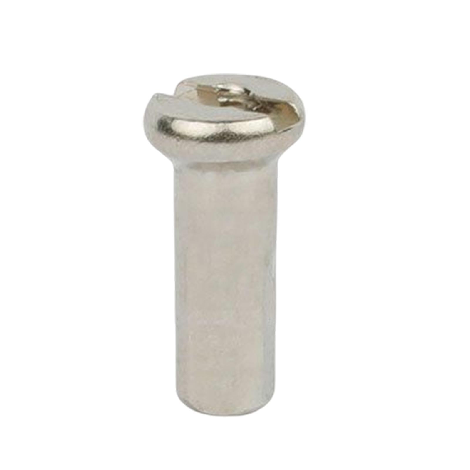 2x50Pcs Bike Spoke Nipples Spoke Decoration End Tips Nipples Bicycle Spoke Cap 12mm  14G Argent  