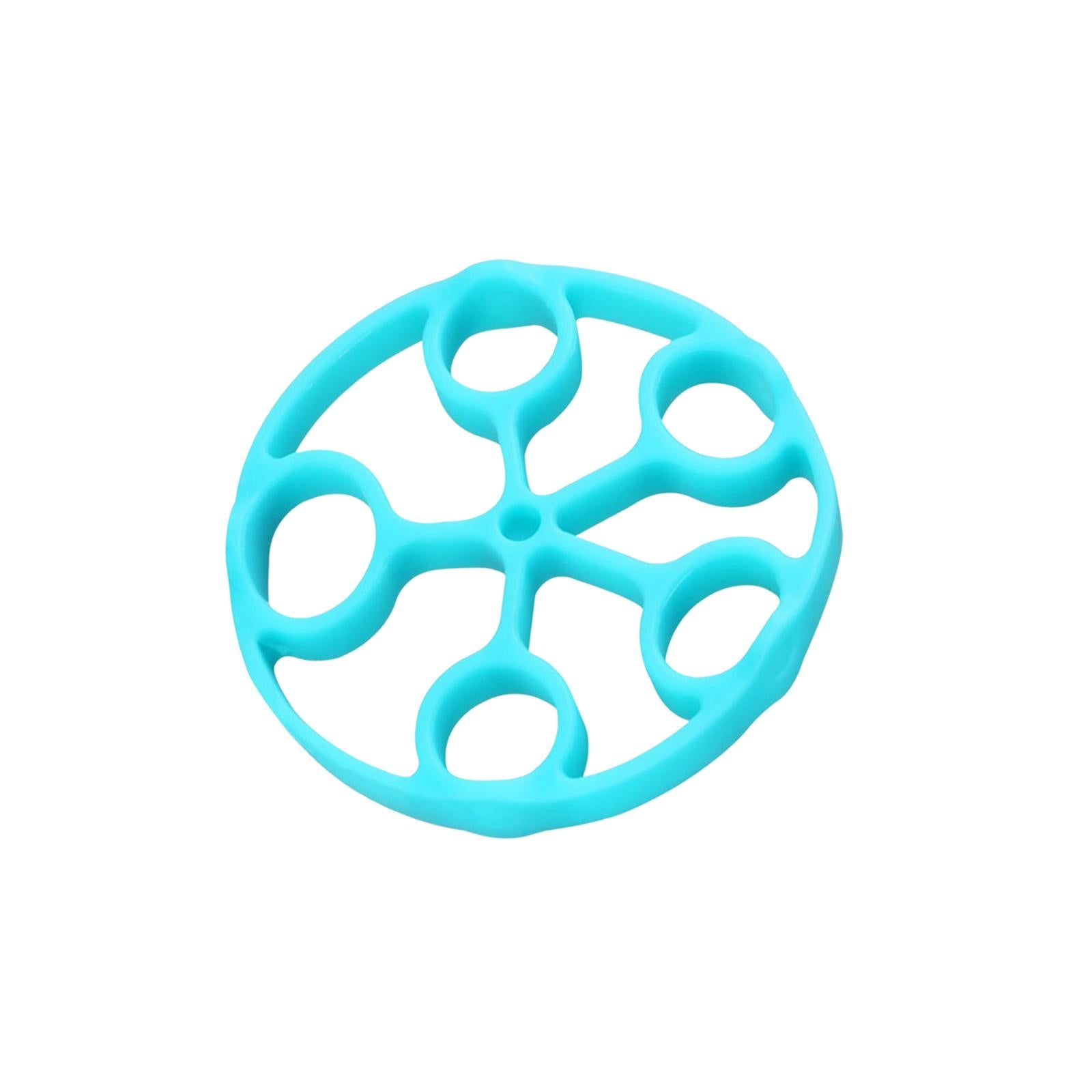 4xSilicone Finger Strengthener Forearm Pianist Exercise Hand Gripper Exerciser Blue 8.8LB