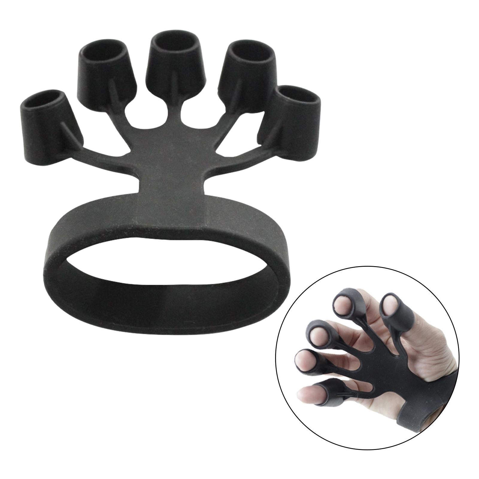 3xHand Grip Strengthener Device Tool Training Equipment Finger Exerciser Black 11lbs