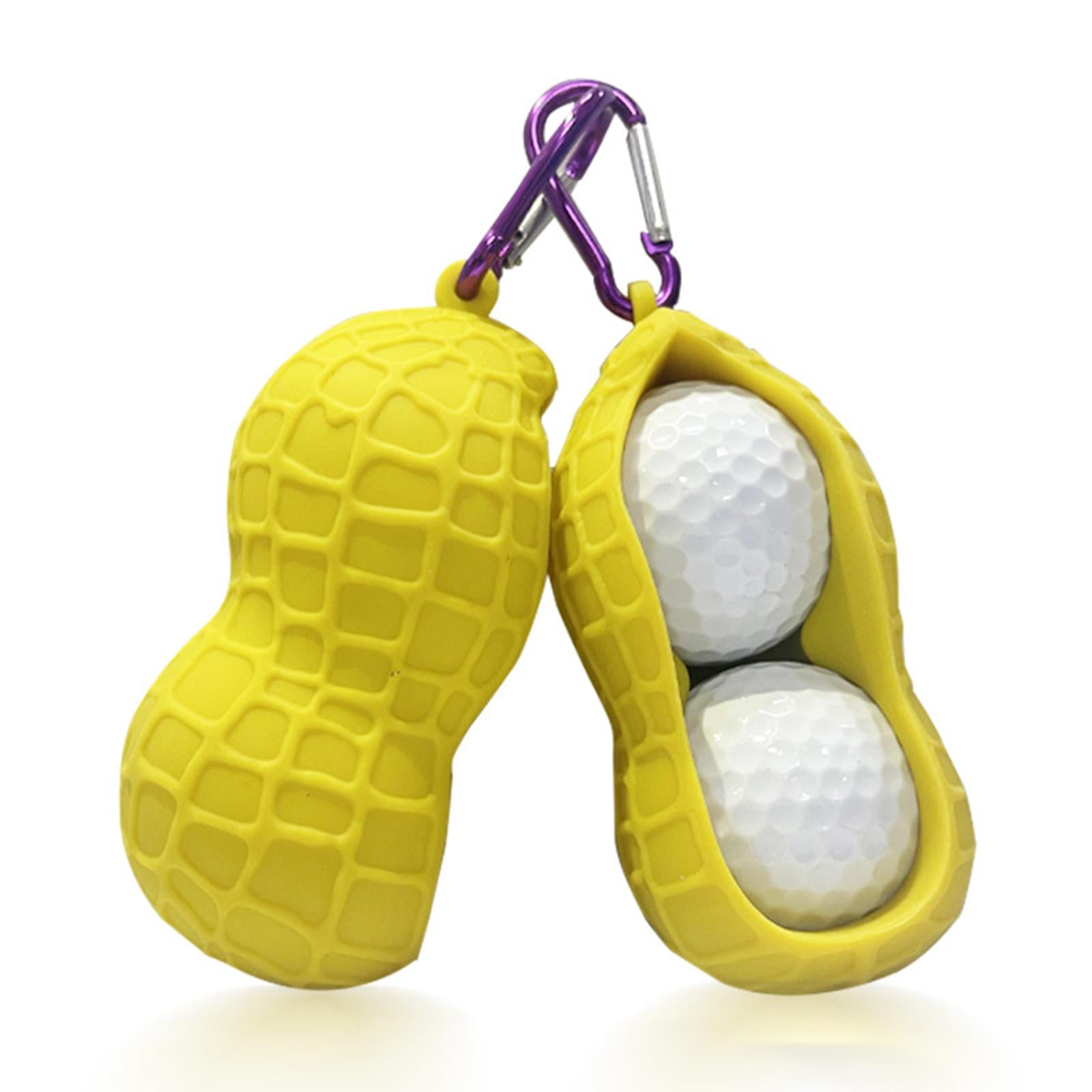 3xGolf Ball Holder Bag Carrier Sleeve Carry Pouch Men Women Yellow