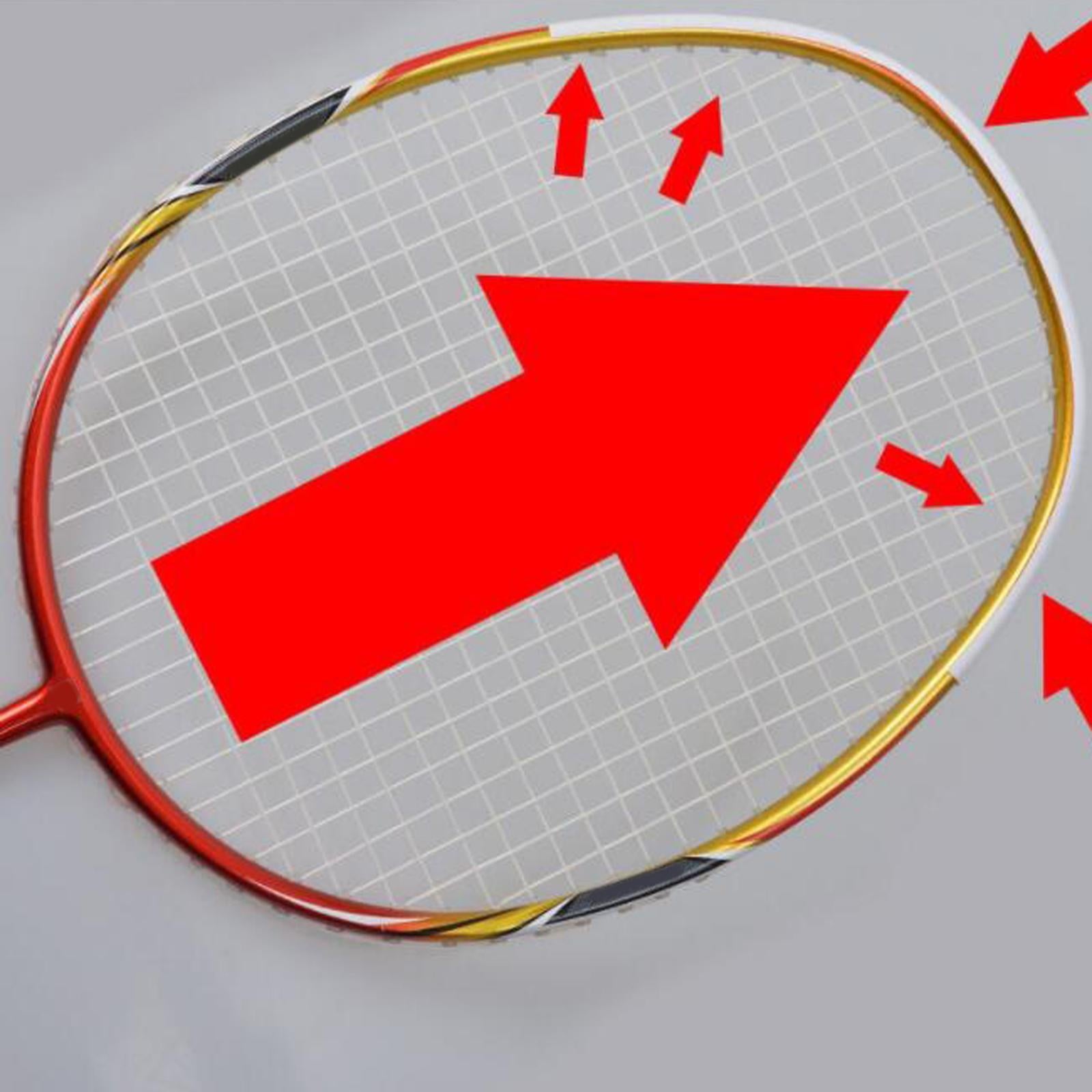 4xBadminton Tennis Racket Head Protector Sticker Frame Protective Tapes Guard White