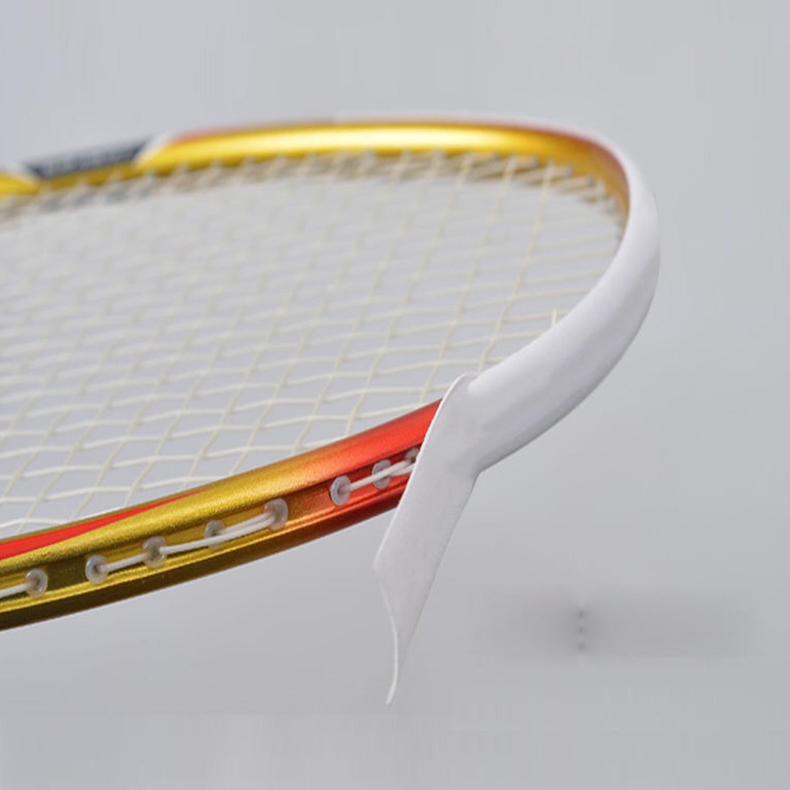 3xBadminton Tennis Racket Head Protector Sticker Frame Protective Tapes Guard Red