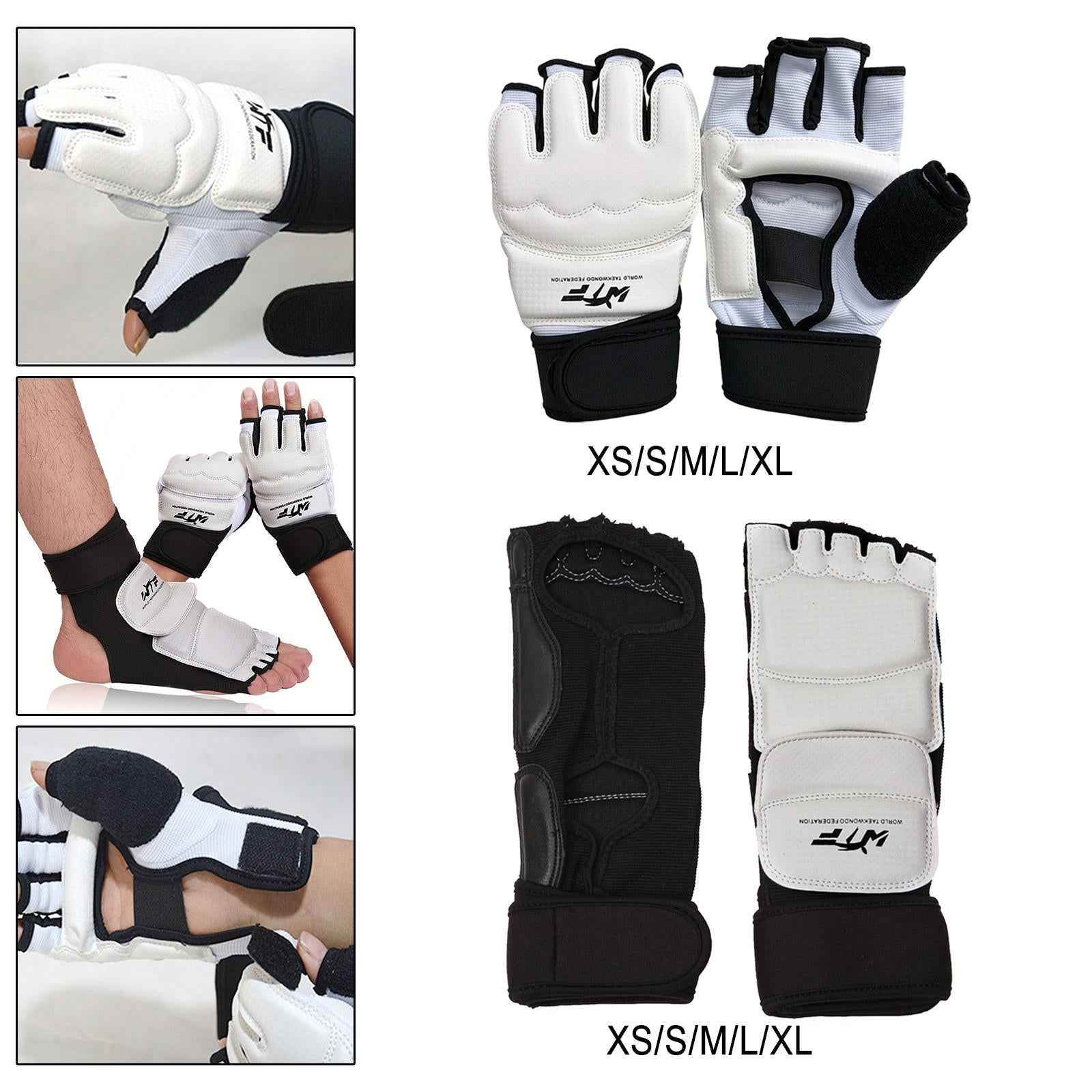 Gloves Foot Protector Guard Home Gym Boxing Taekwondo Karate Sparring Gear Hand XS
