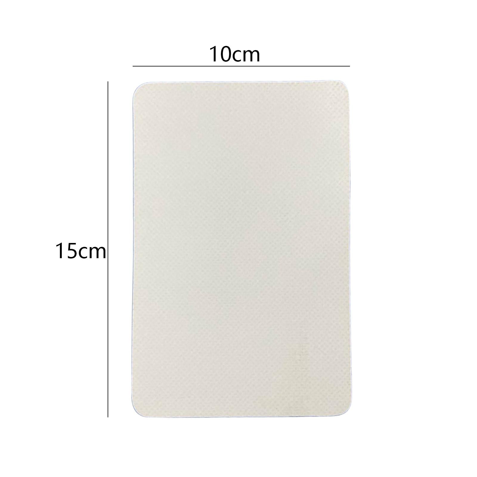 2xBoat Repair Patch 10cmx15cm PVC Repair Patches for Dinghy Raft Repair Tool White
