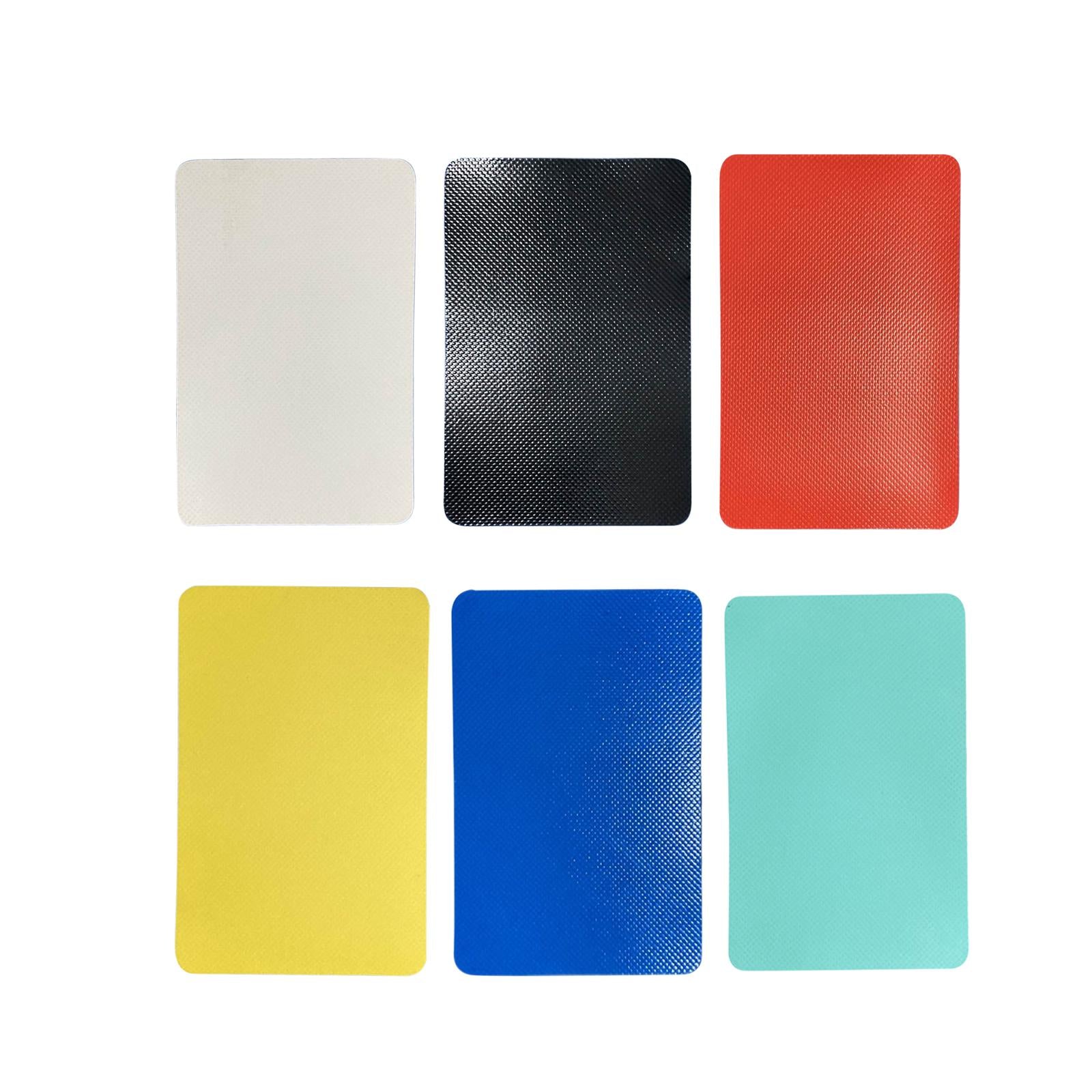 4xBoat Repair Patch 10cmx15cm PVC Repair Patches for Dinghy Raft Repair Tool White