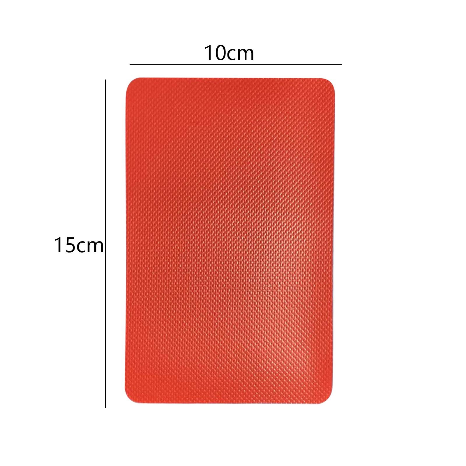 4xBoat Repair Patch 10cmx15cm PVC Repair Patches for Dinghy Raft Repair Tool Red