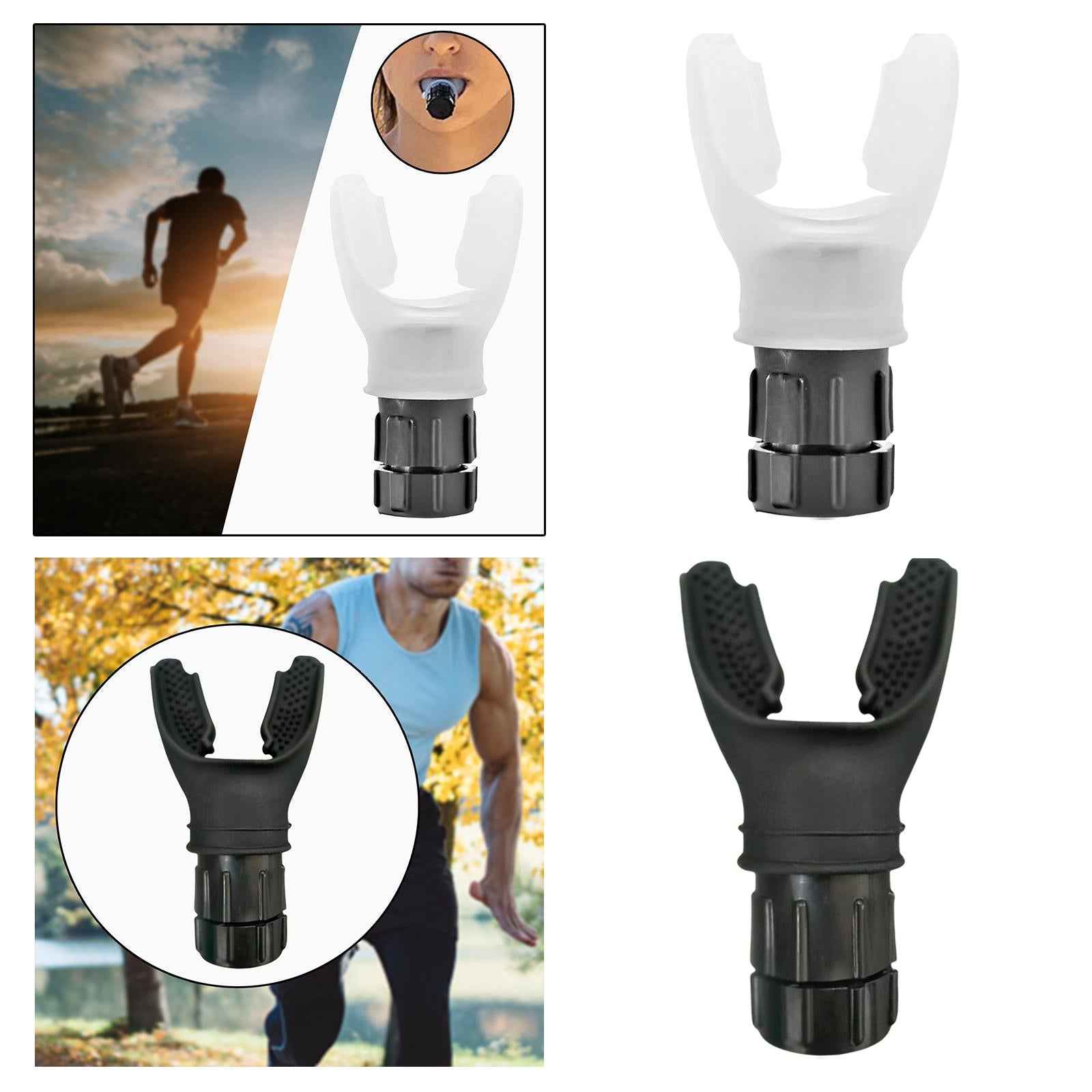 Portable Breathing Exercise Device Respiratory Trainer Breathing Exerciser White