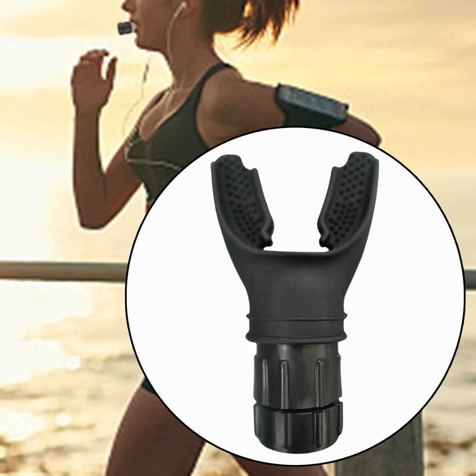 Portable Breathing Exercise Device Respiratory Trainer Breathing Exerciser Black