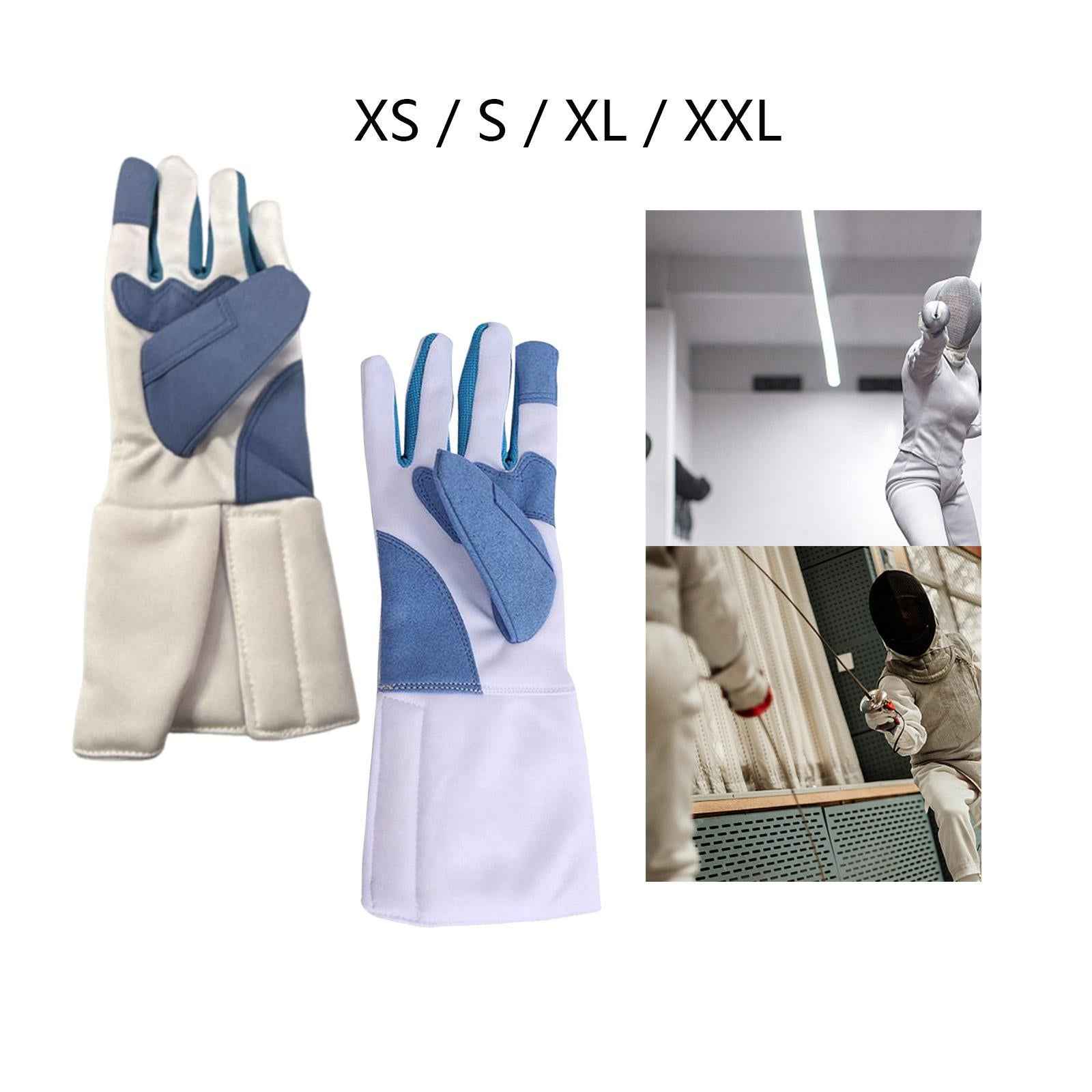 Fencing Glove Hand Protection Professional Protective Gear for Bout Practice Right Hand XS