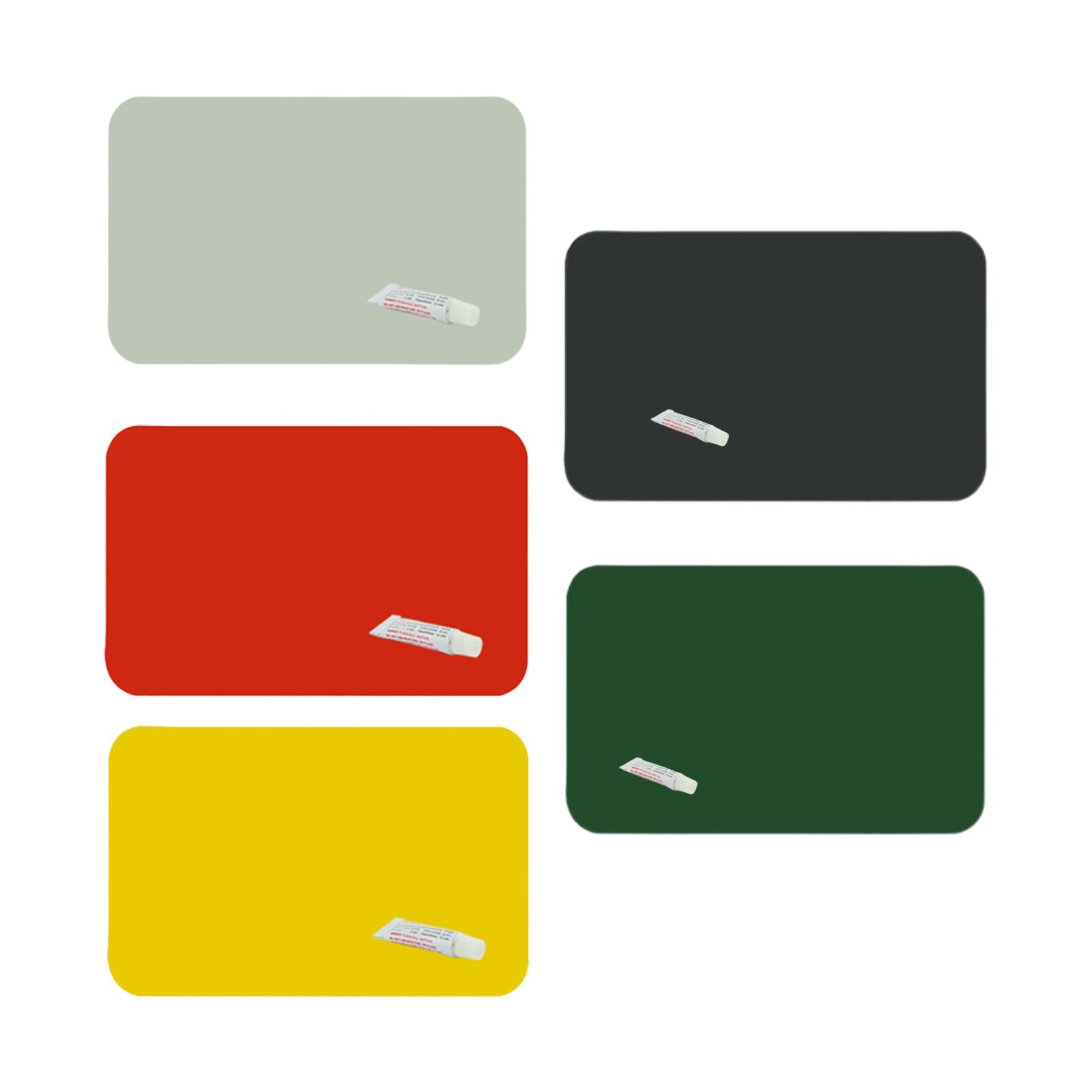 4xInflatable Boat Patch Waterproof Heavy Duty for Dinghy Rubber Boat Water Toy Gray