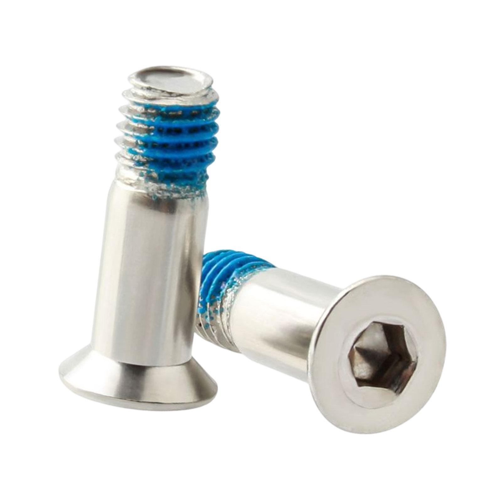 2x2Pcs Rear Derailleur Screws M5x15.8mm Guide Wheel Bolts for Road