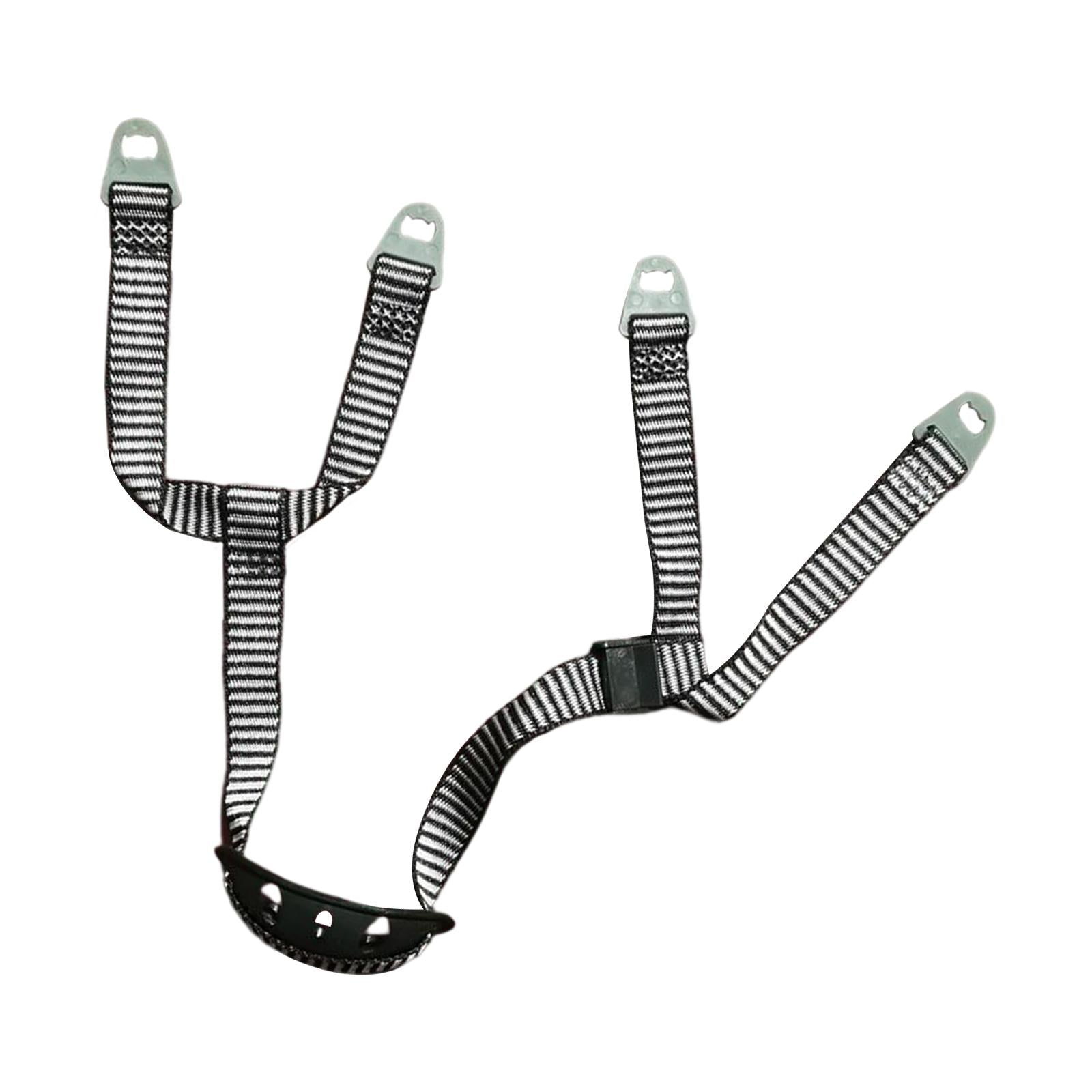 2xHard Hat Chin Strap Adjustable Y Type Helmet Strap for Bike Skiing Climbing 1 Buckle Chin Rest 