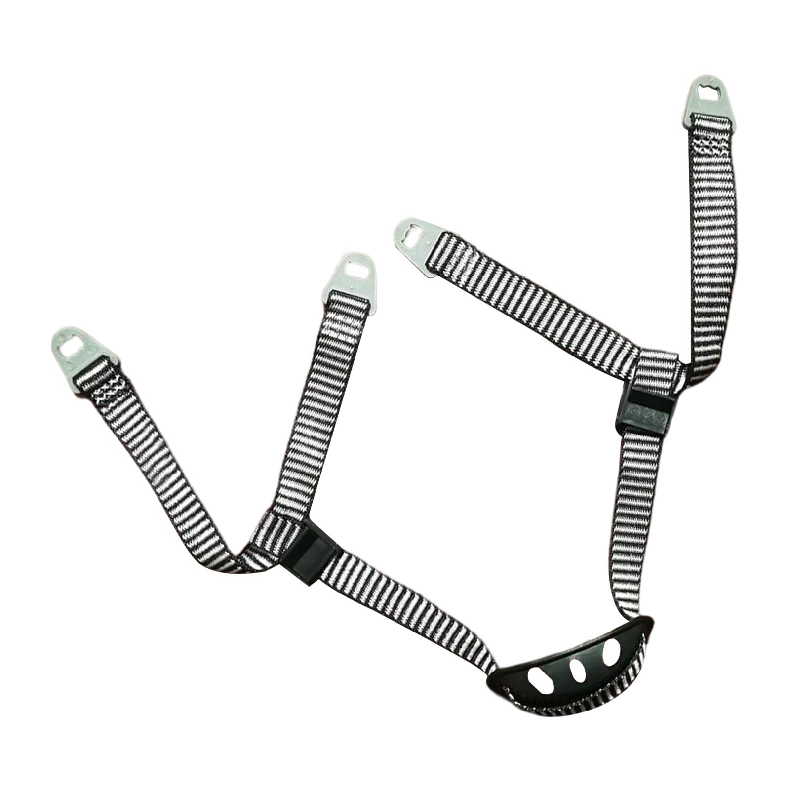 3xHard Hat Chin Strap Adjustable Y Type Helmet Strap for Bike Skiing Climbing 2 Buckle Chin Rest 