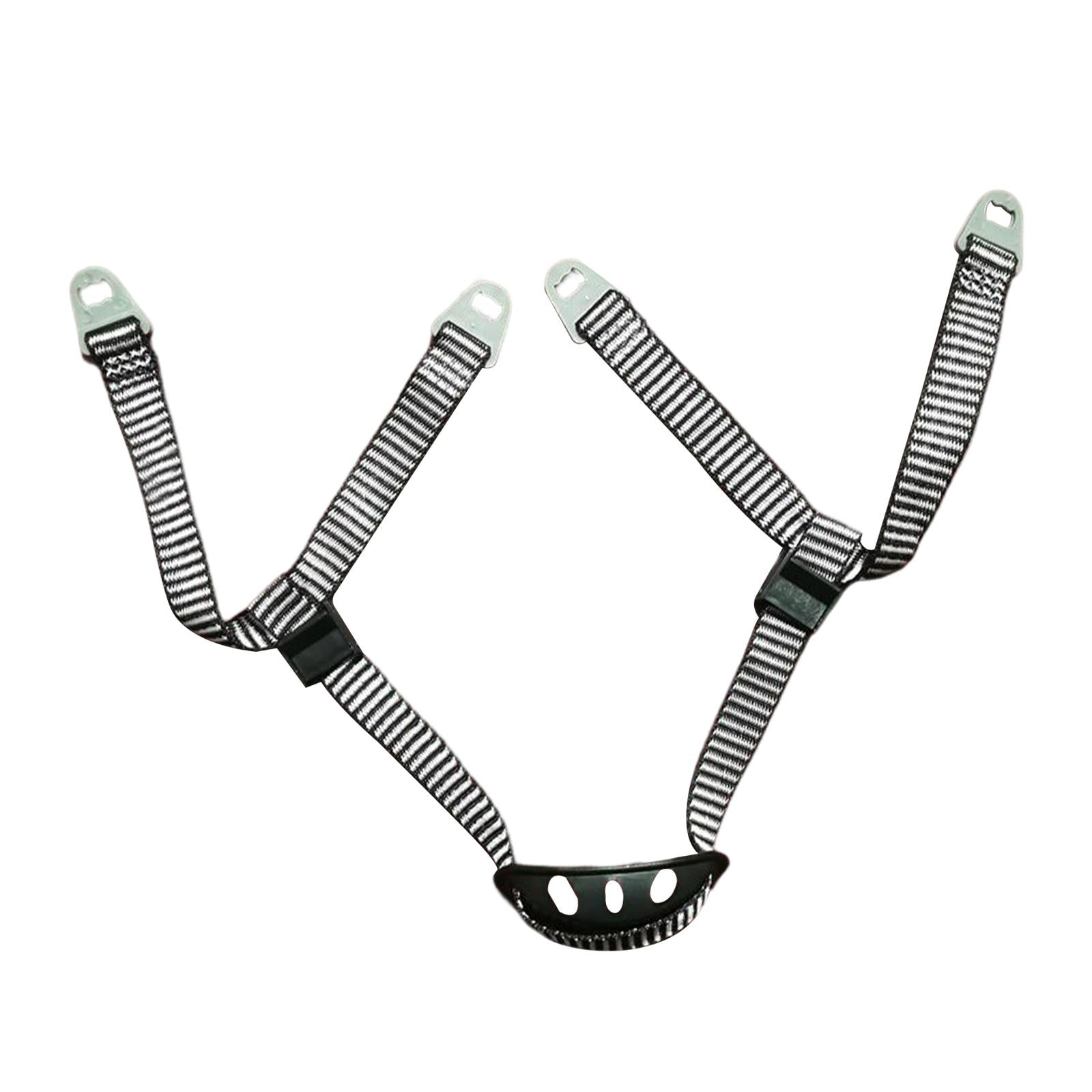 3xHard Hat Chin Strap Adjustable Y Type Helmet Strap for Bike Skiing Climbing 2 Buckle Chin Rest 