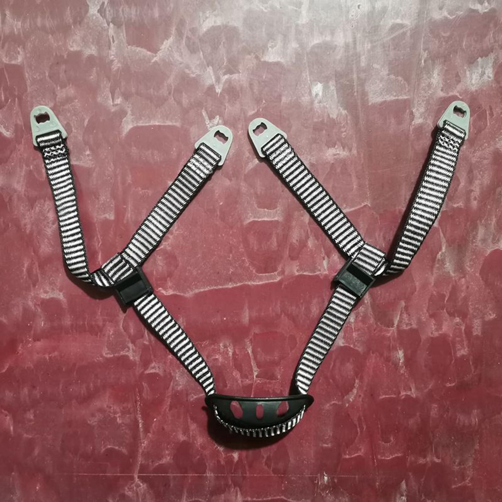 3xHard Hat Chin Strap Adjustable Y Type Helmet Strap for Bike Skiing Climbing 2 Buckle Chin Rest 