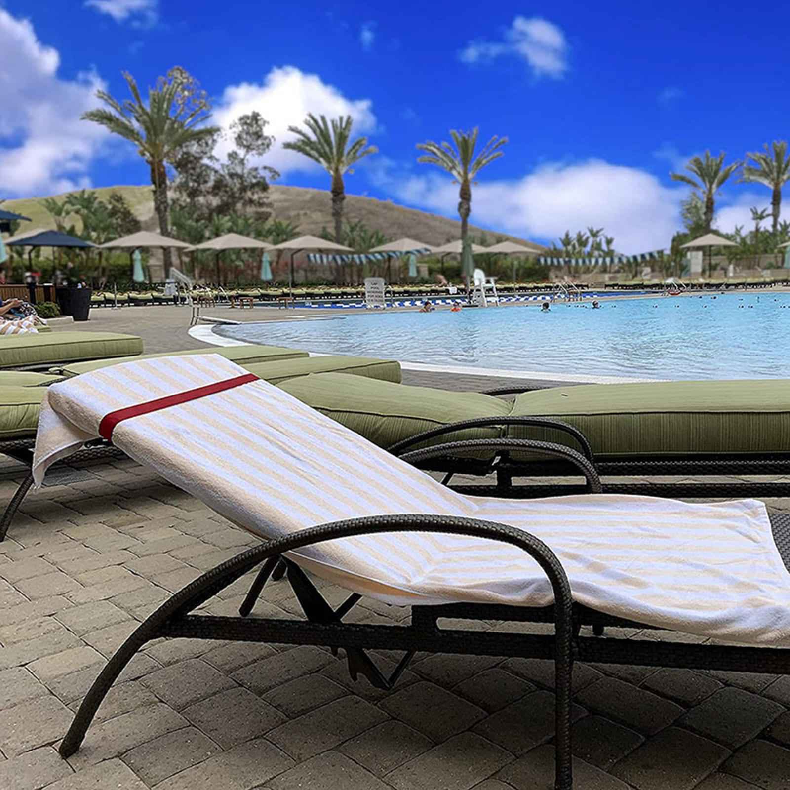 Towel Bands Lightweight Multifunction Towel Straps for Travel Carnival Beach red