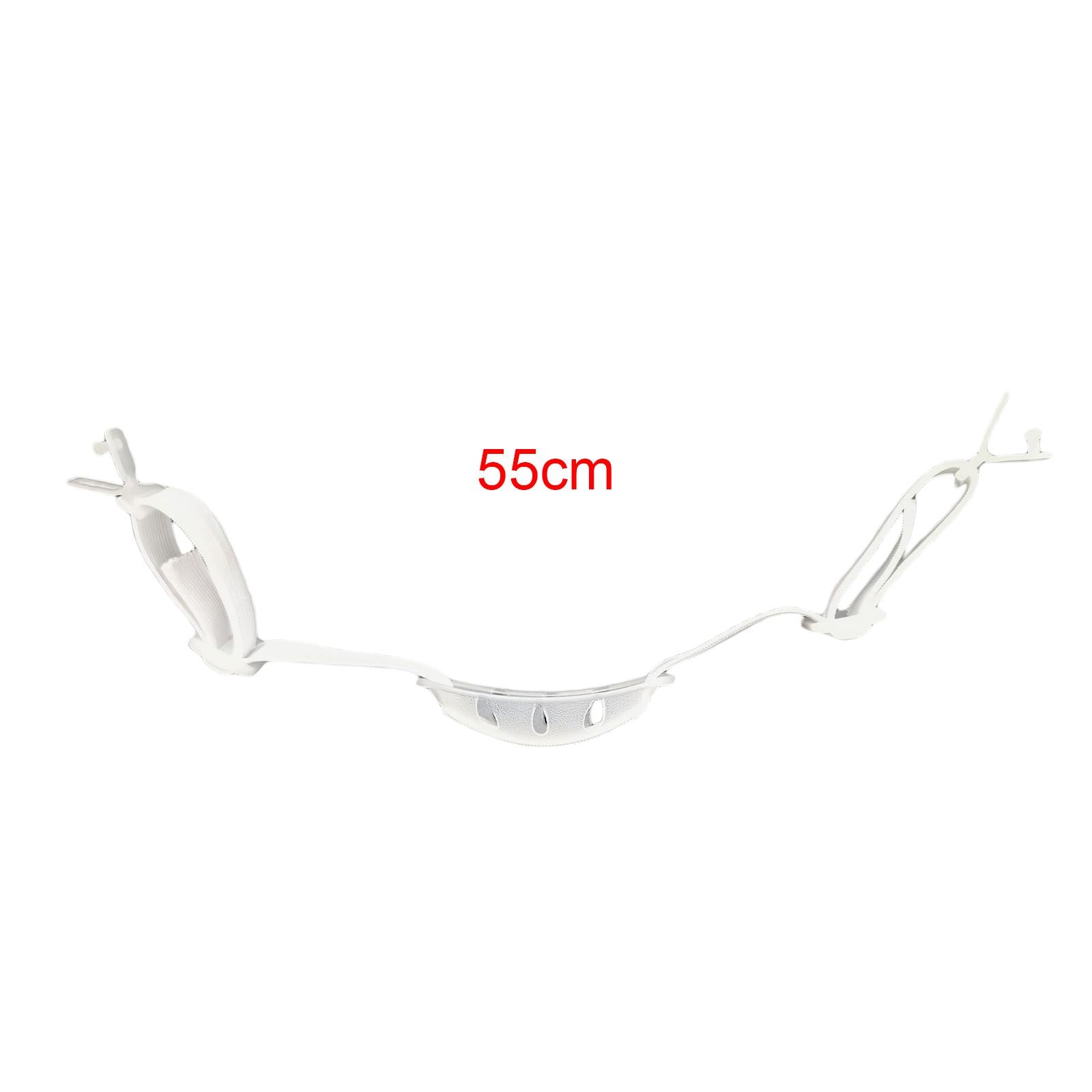 3xConstruction Helmet Chin Strap Polyester Chin Band for Adults Skating Riding White