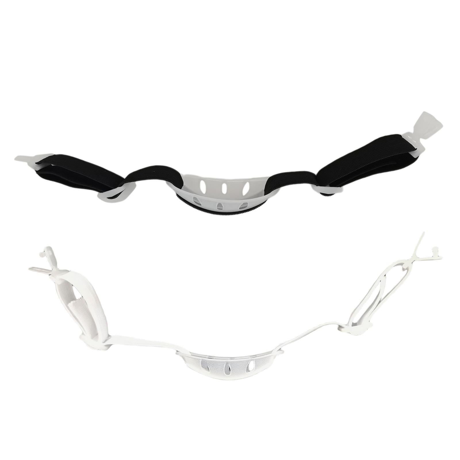 3xConstruction Helmet Chin Strap Polyester Chin Band for Adults Skating Riding White