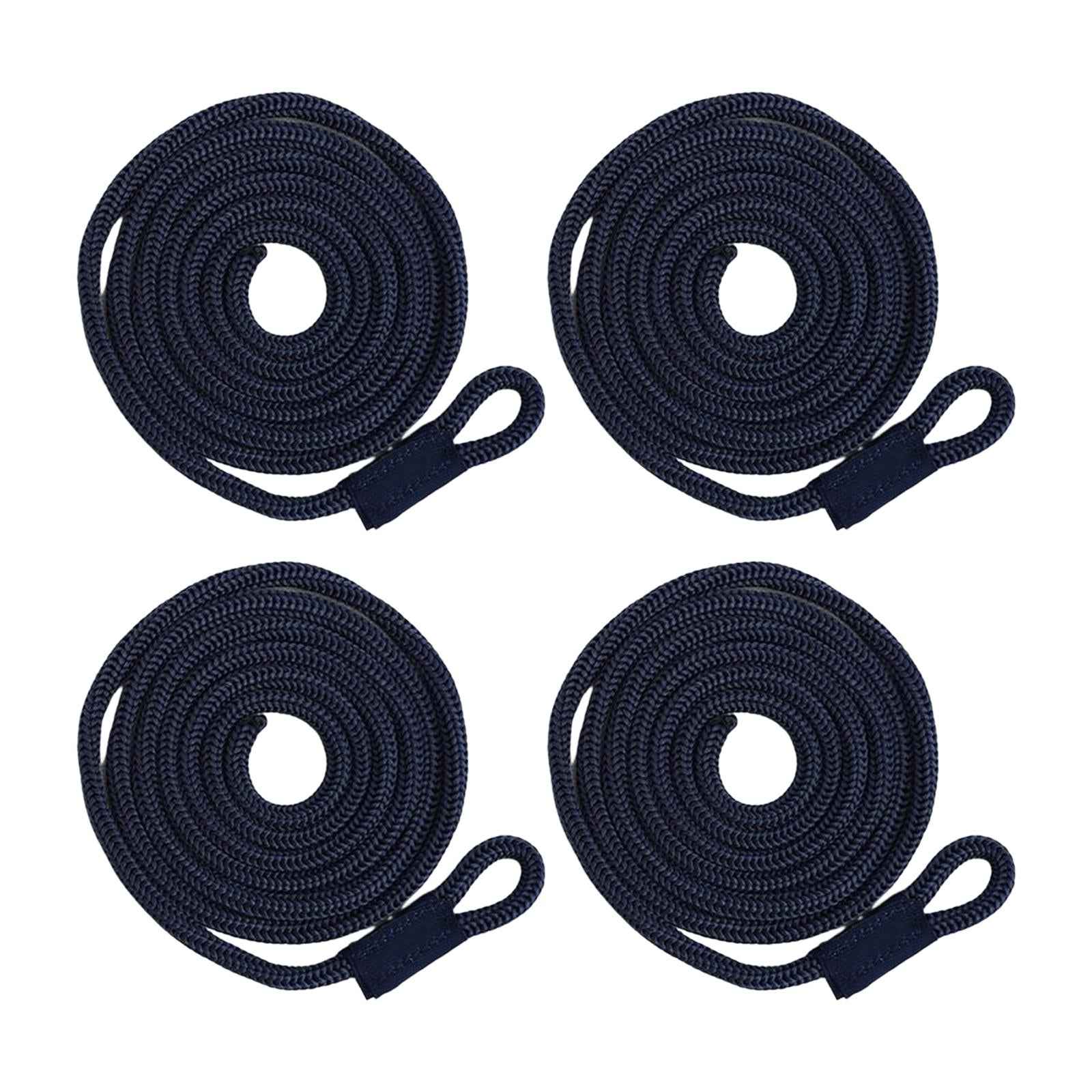 4x Boat Fenders Bumpers Fender Hangers Inflatable Marine Bumper Bumper Lines Black