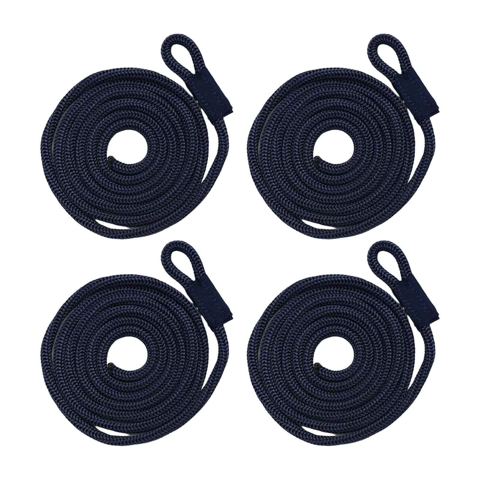 4x Boat Fenders Bumpers Fender Hangers Inflatable Marine Bumper Bumper Lines Black