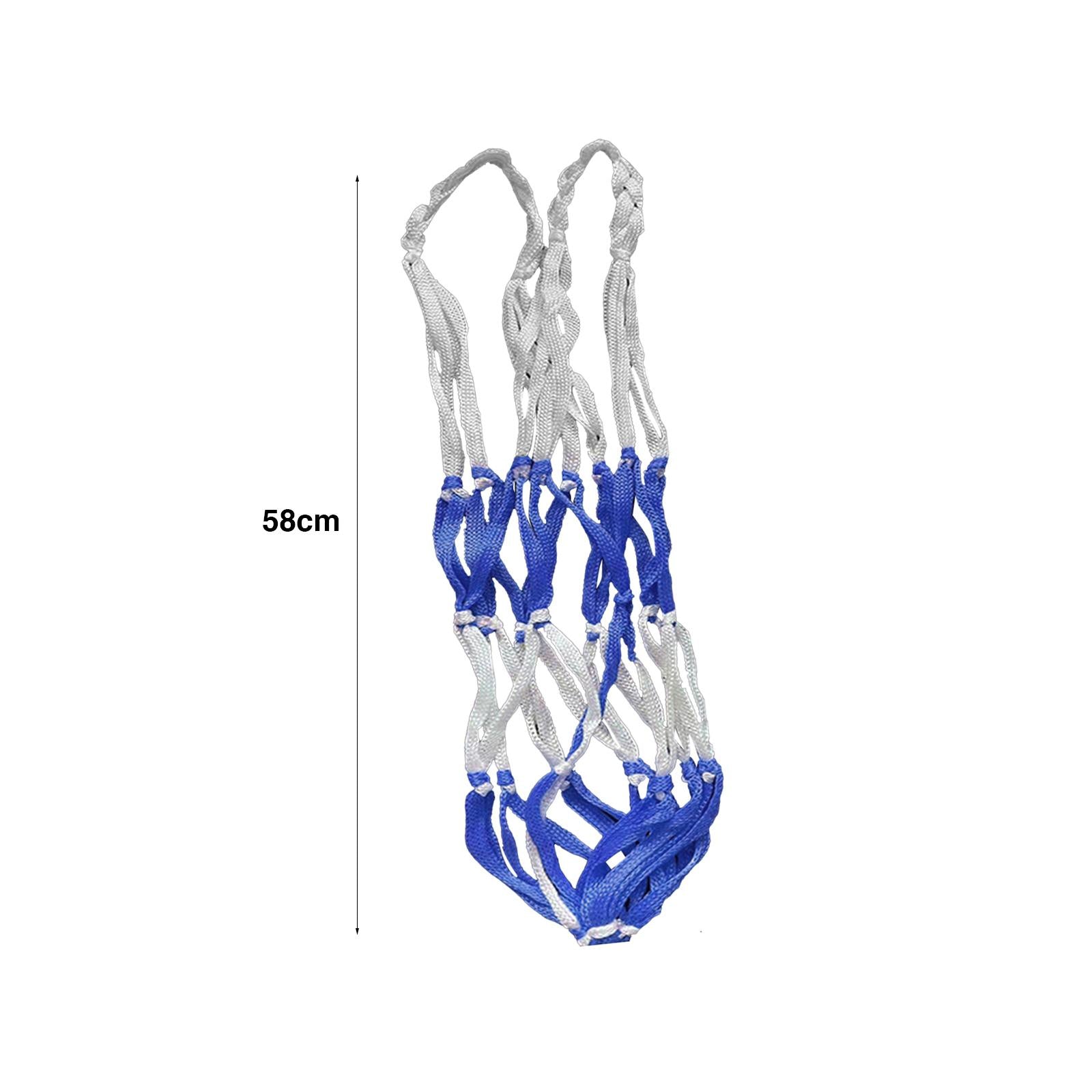 4xPortable Ball Net Bag Single Ball Carrier for Basketball Volleyball Football Blue