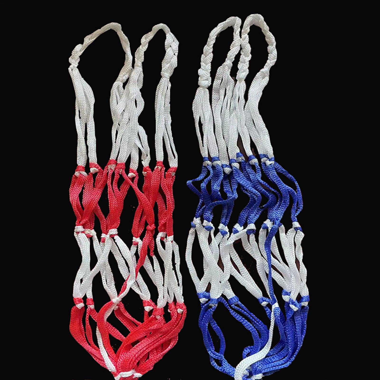 2xPortable Ball Net Bag Single Ball Carrier for Basketball Volleyball Football Blue