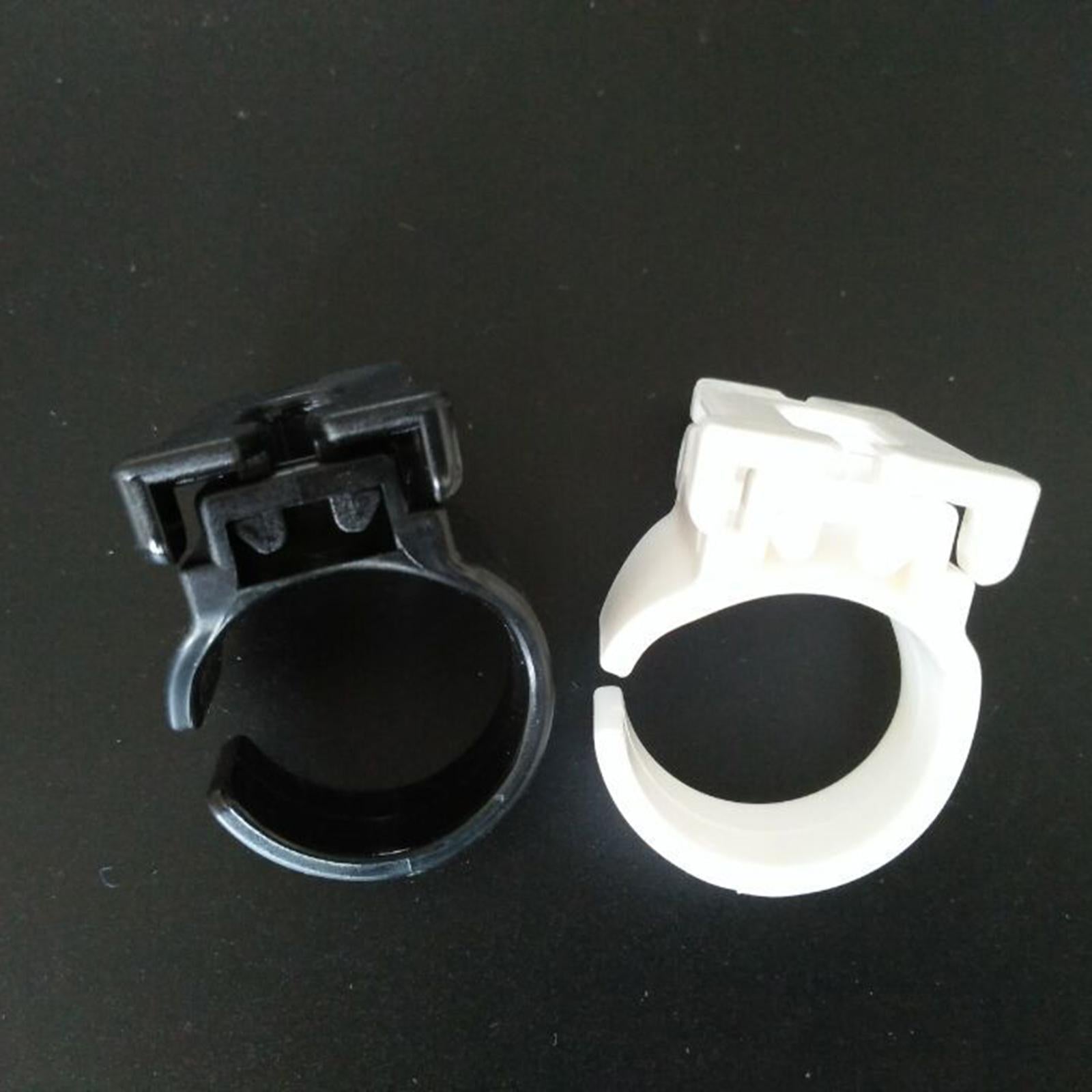 4xSnorkel Clip Mount 26mm Universal Snorkel Buckle for Scuba Snorkeling Diving white