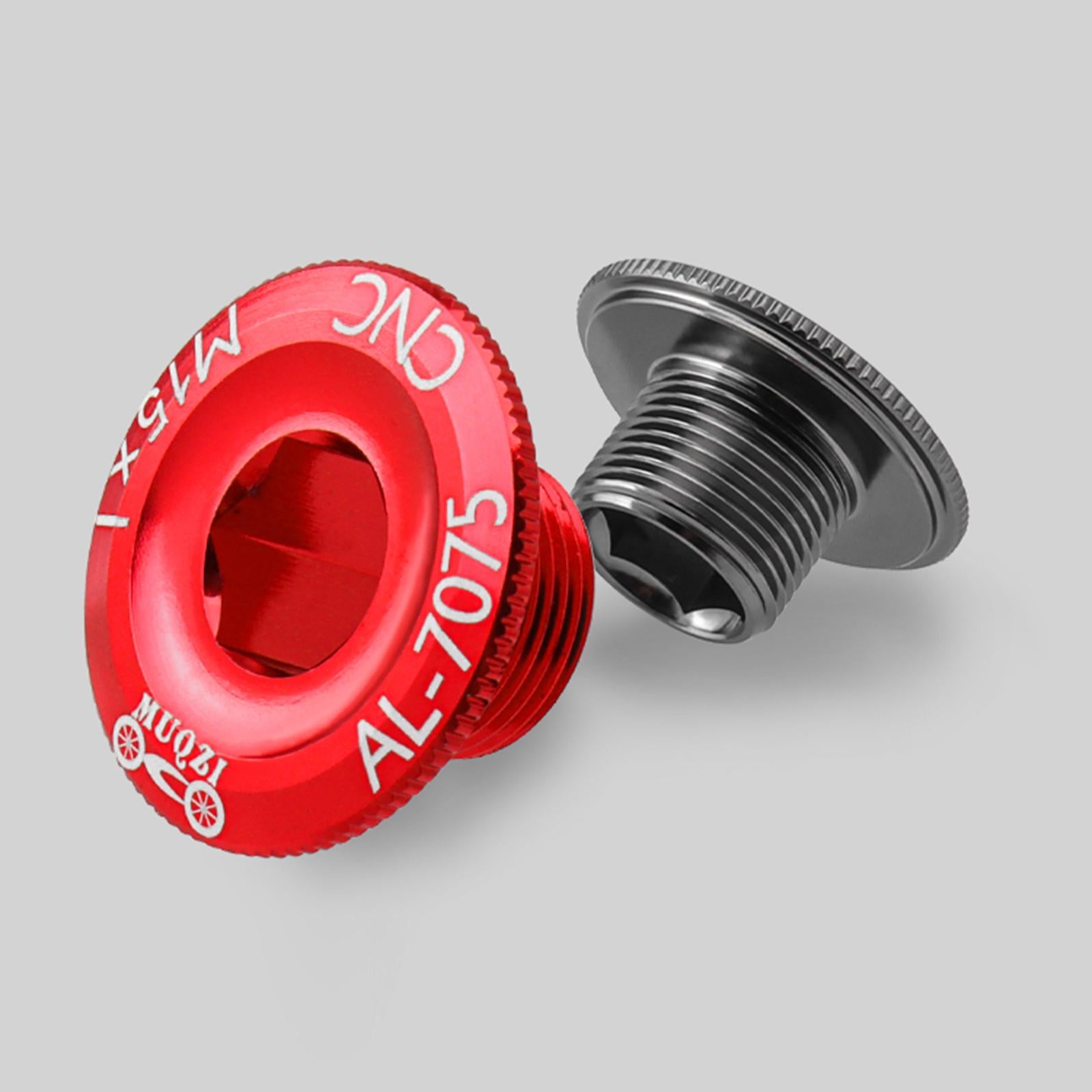 4xBicycle Crank Cover Aluminum Alloy Arm Bike Crankset Bolt for Road Bikes BMX Red