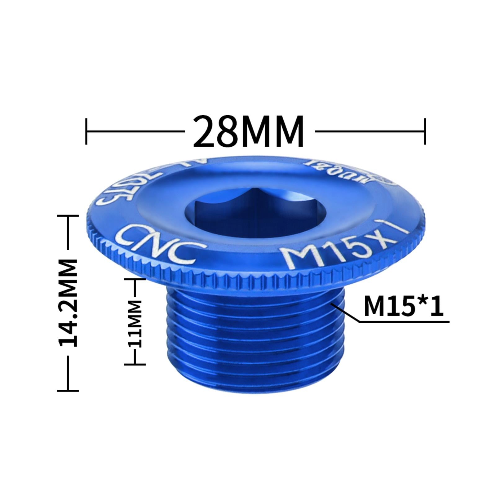 2xBicycle Crank Cover Aluminum Alloy Arm Bike Crankset Bolt for Road Bikes BMX Blue
