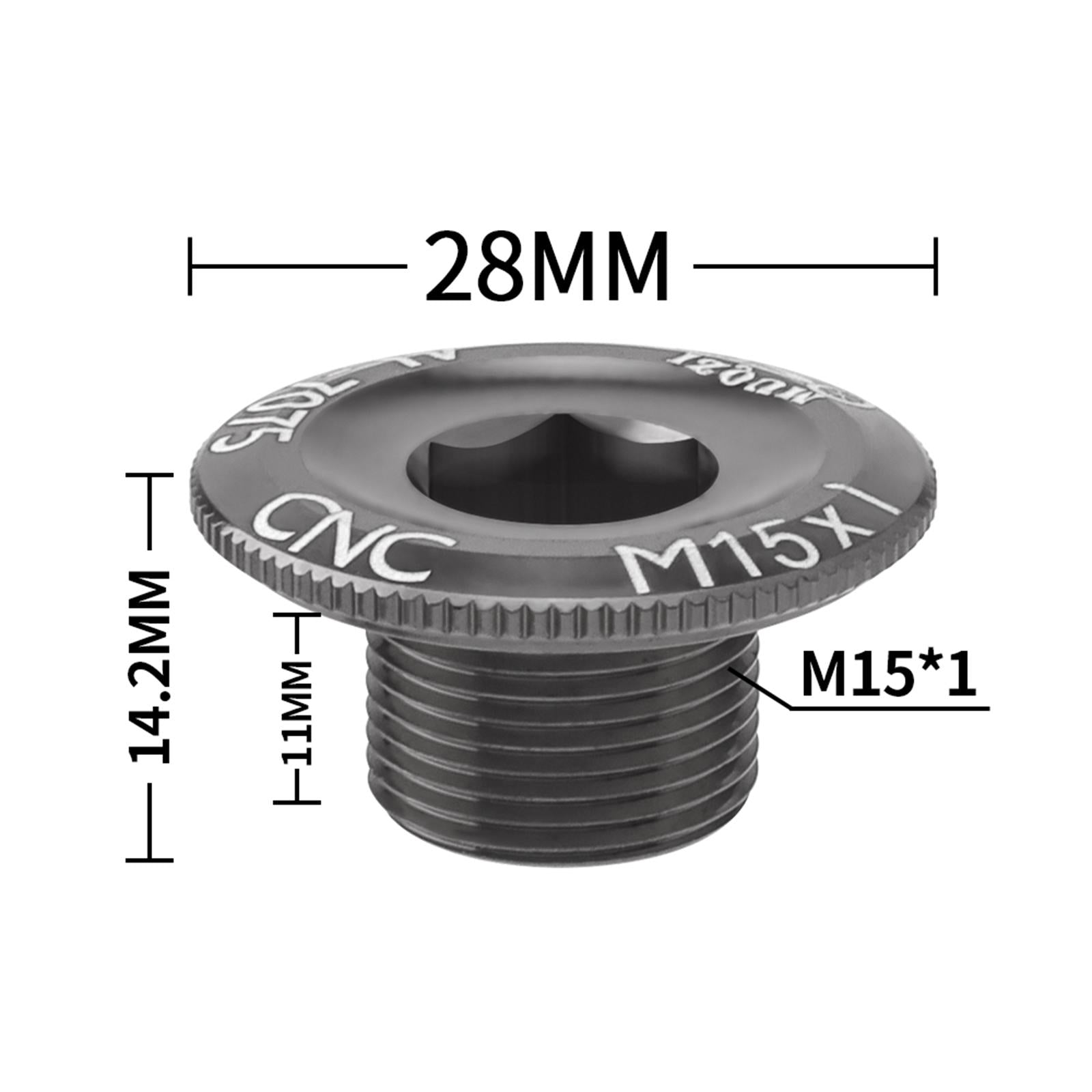 2xBicycle Crank Cover Aluminum Alloy Arm Bike Crankset Bolt for Road Bikes BMX Gray