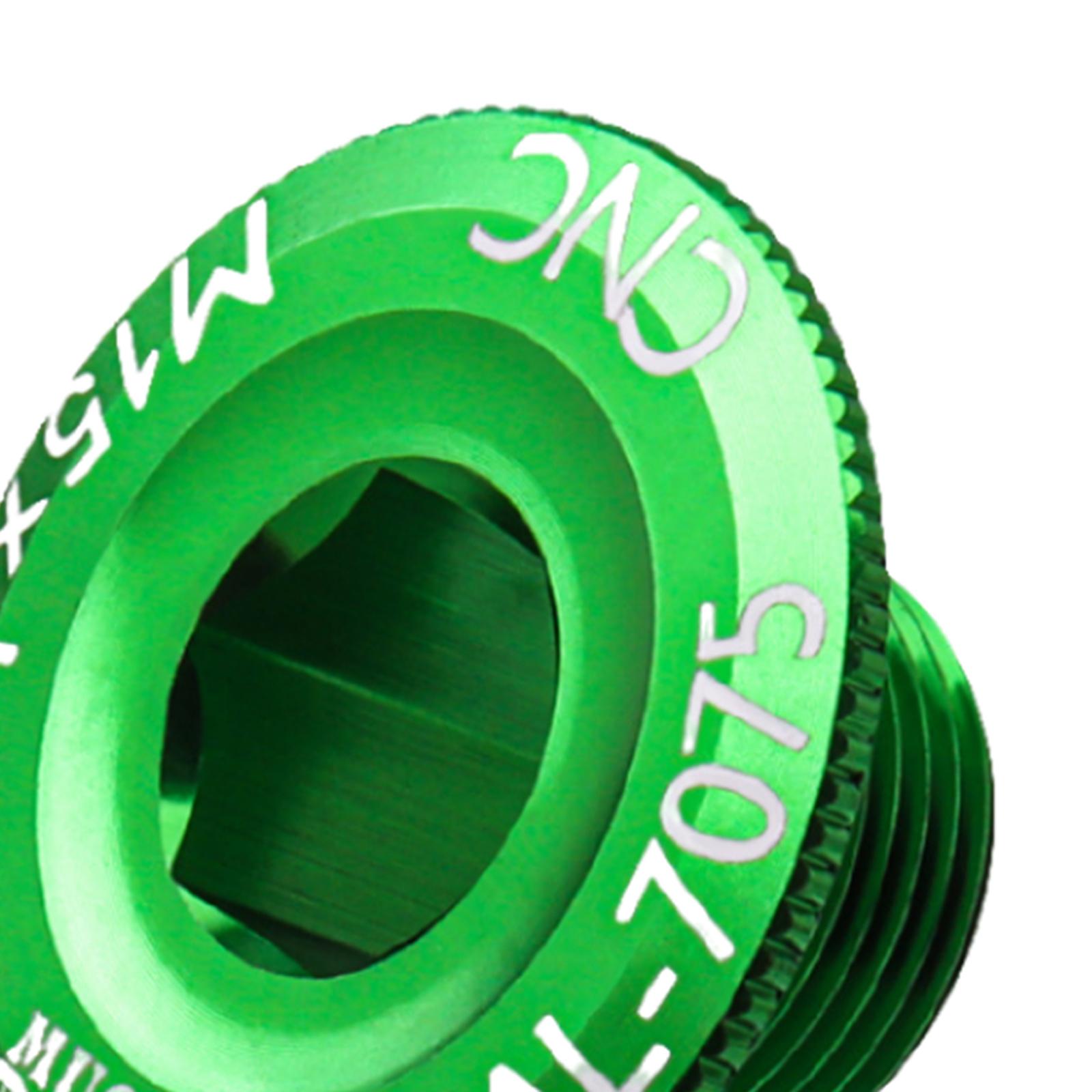 2xBicycle Crank Cover Aluminum Alloy Arm Bike Crankset Bolt for Road Bikes BMX Green