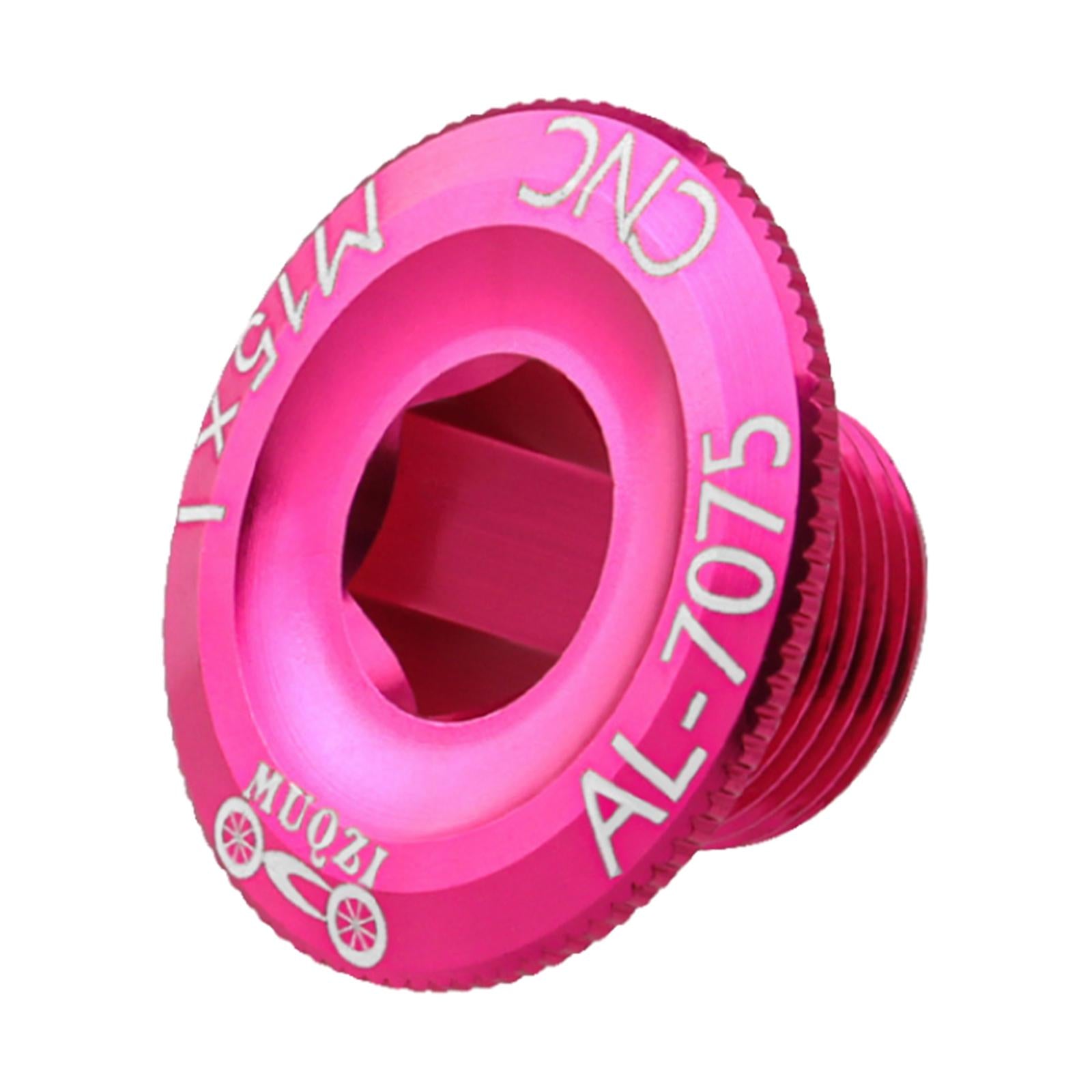 3xBicycle Crank Cover Aluminum Alloy Arm Bike Crankset Bolt for Road Bikes BMX Pink