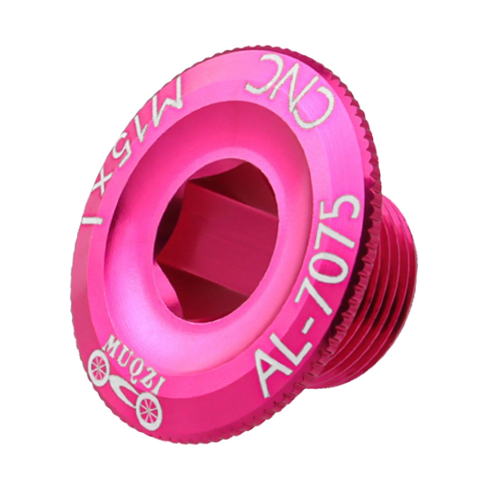 4xBicycle Crank Cover Aluminum Alloy Arm Bike Crankset Bolt for Road Bikes BMX Pink