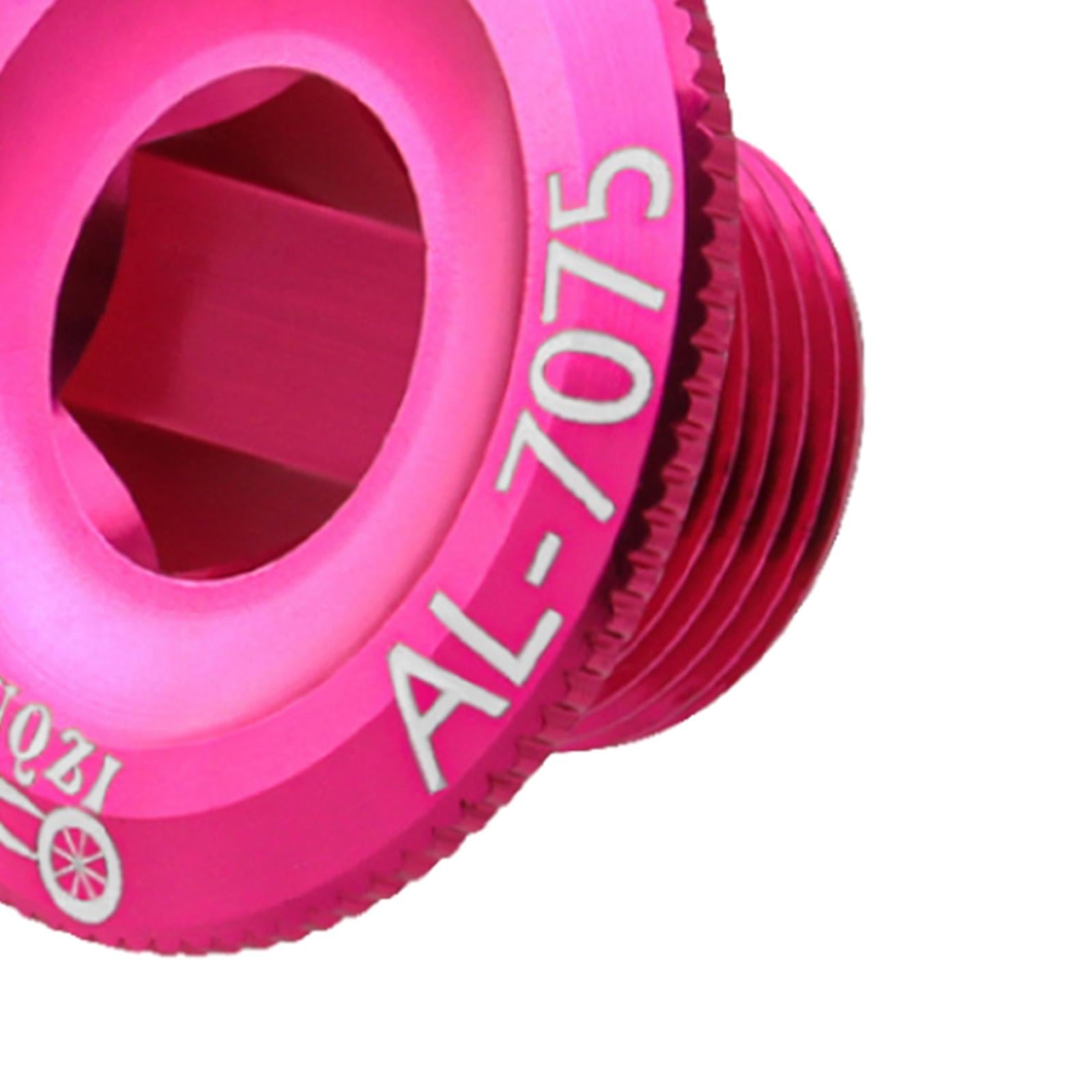 3xBicycle Crank Cover Aluminum Alloy Arm Bike Crankset Bolt for Road Bikes BMX Pink