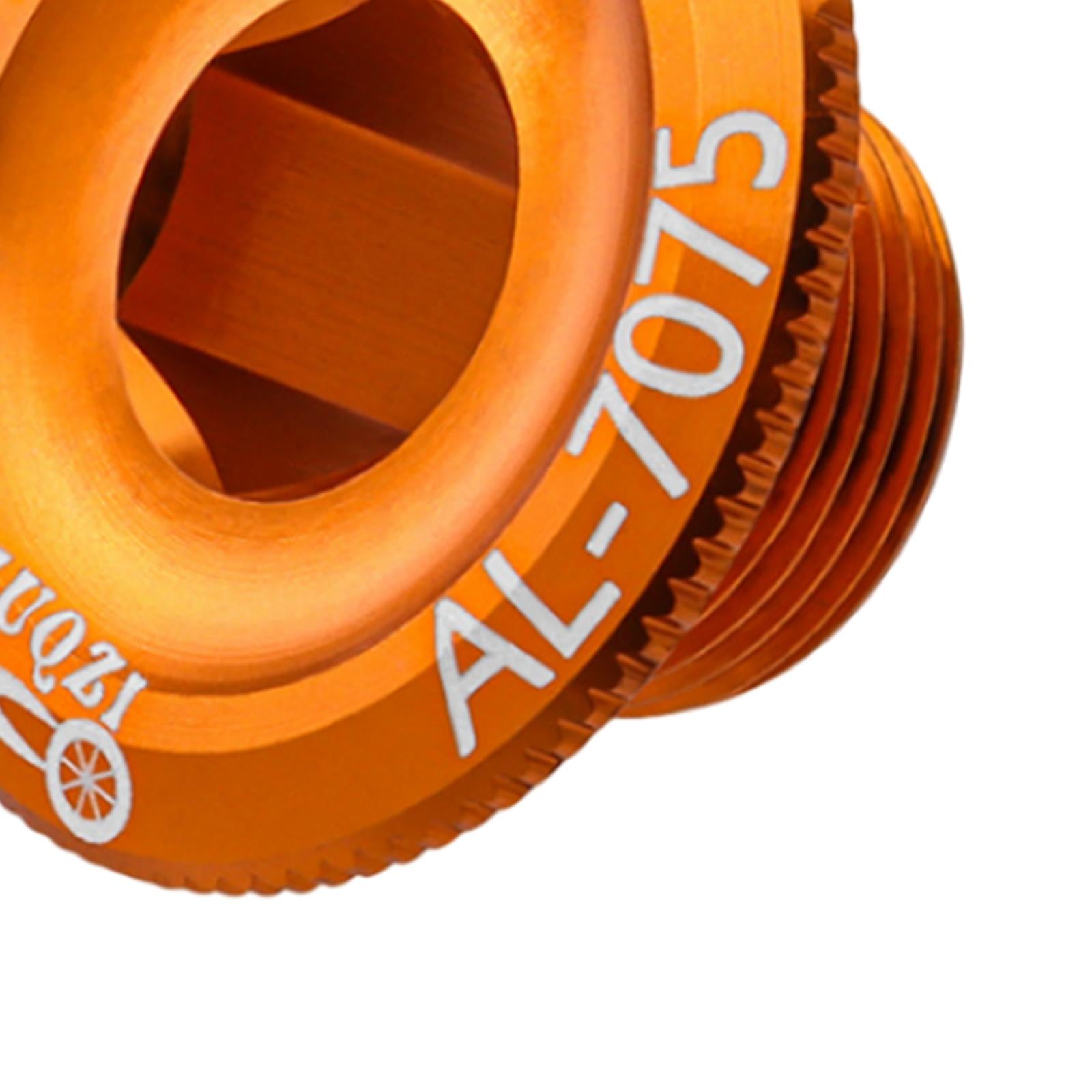 4xBicycle Crank Cover Aluminum Alloy Arm Bike Crankset Bolt for Road Bikes BMX Orange
