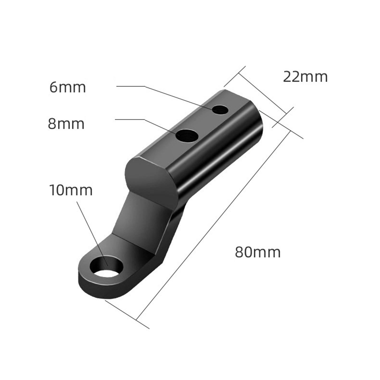 4xMotorcycle Rear View Mirror Mount Extension Post Compact Size Aluminum Alloy