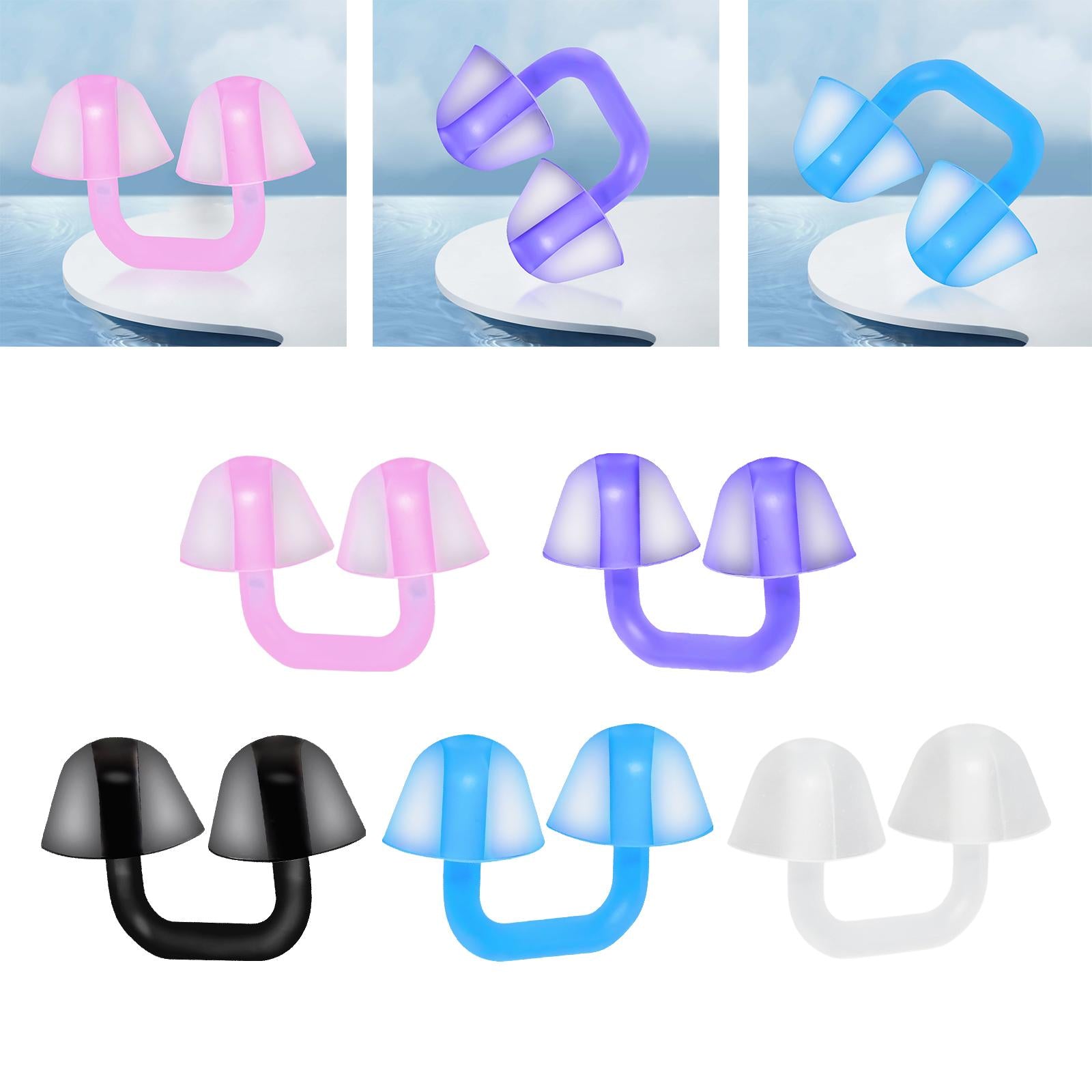 3xSwimming Noses Plug Trainer Aid Swim Nose Clip for Children Surfing Unisex